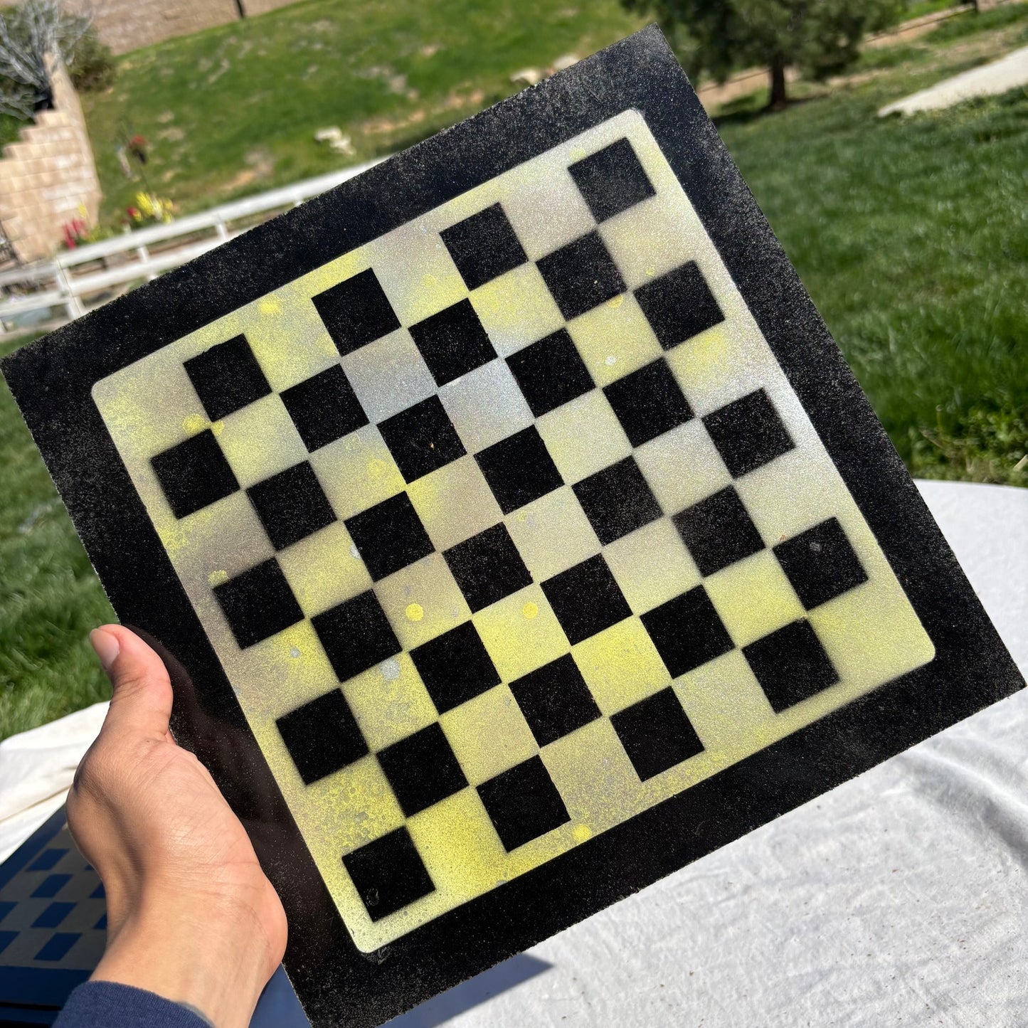 Toxic Green - Painted Chess Set