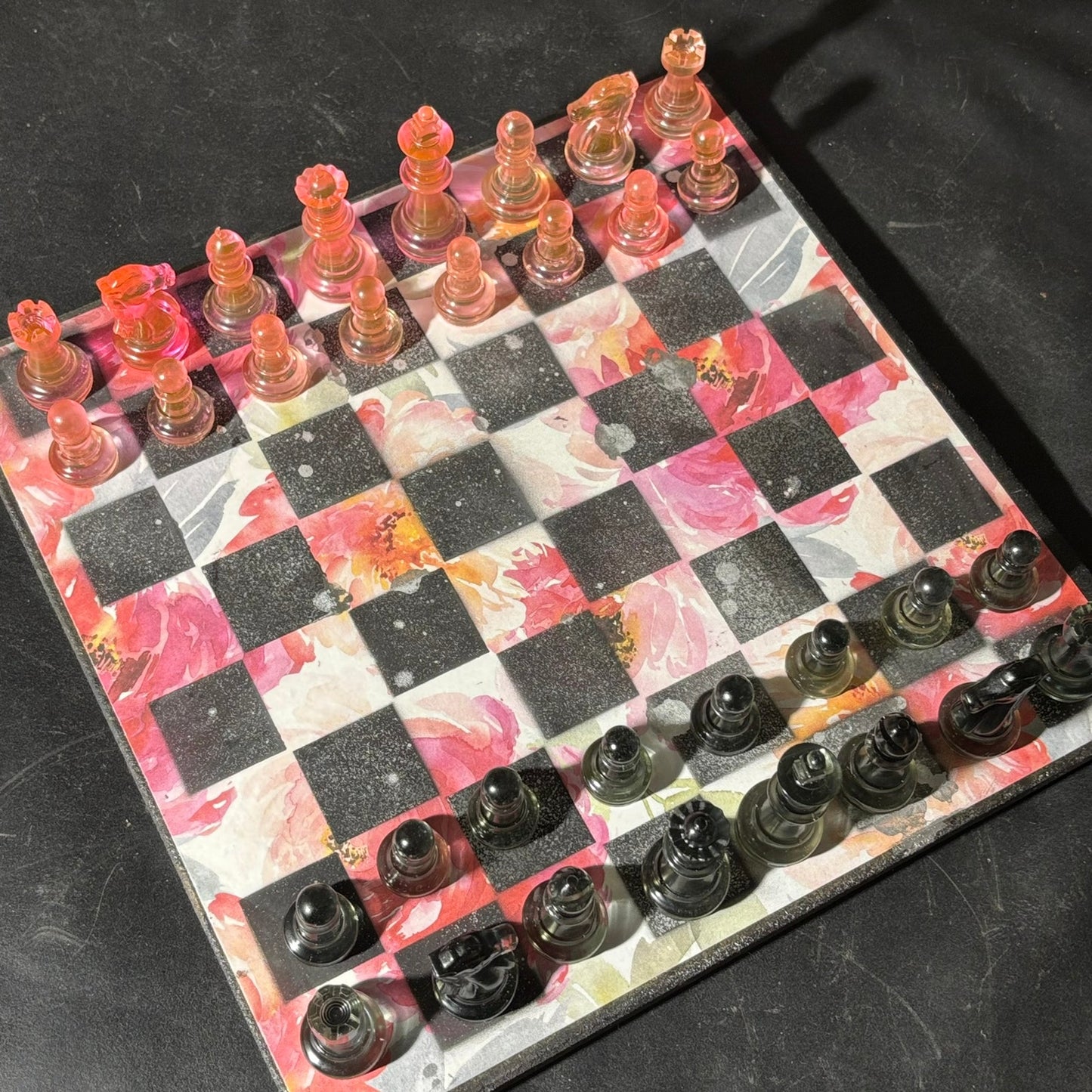 Lush Flower - Scrapbook Chess Set