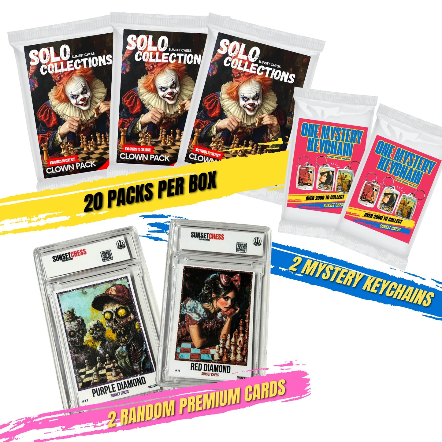 Clown Collection - Jumbo Box Pack - Chess Trading Cards