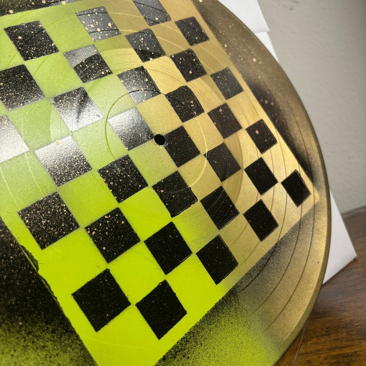 Golden Green Lime - Vinyl Chess Board