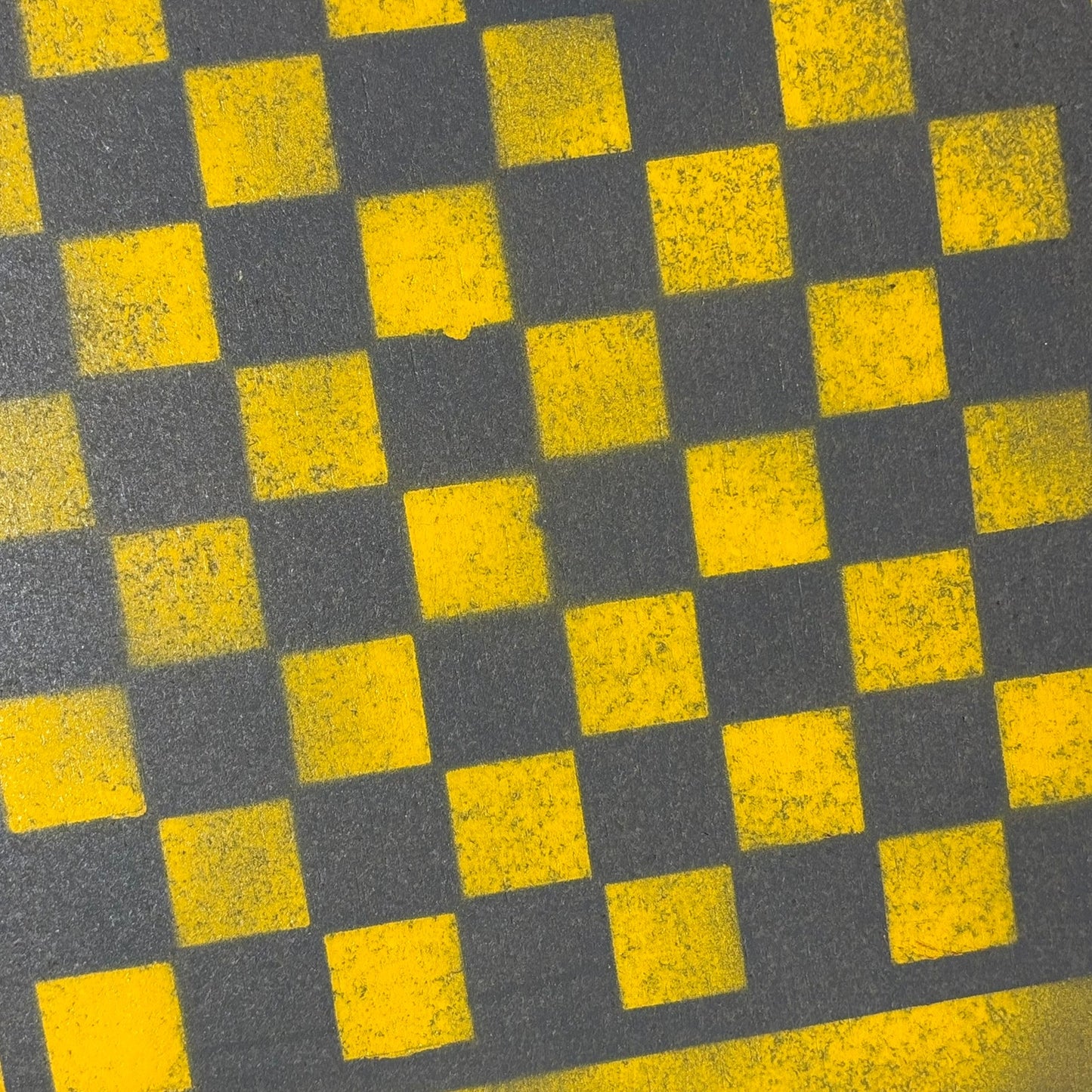 Gray & Yellow - Painted Chess Board