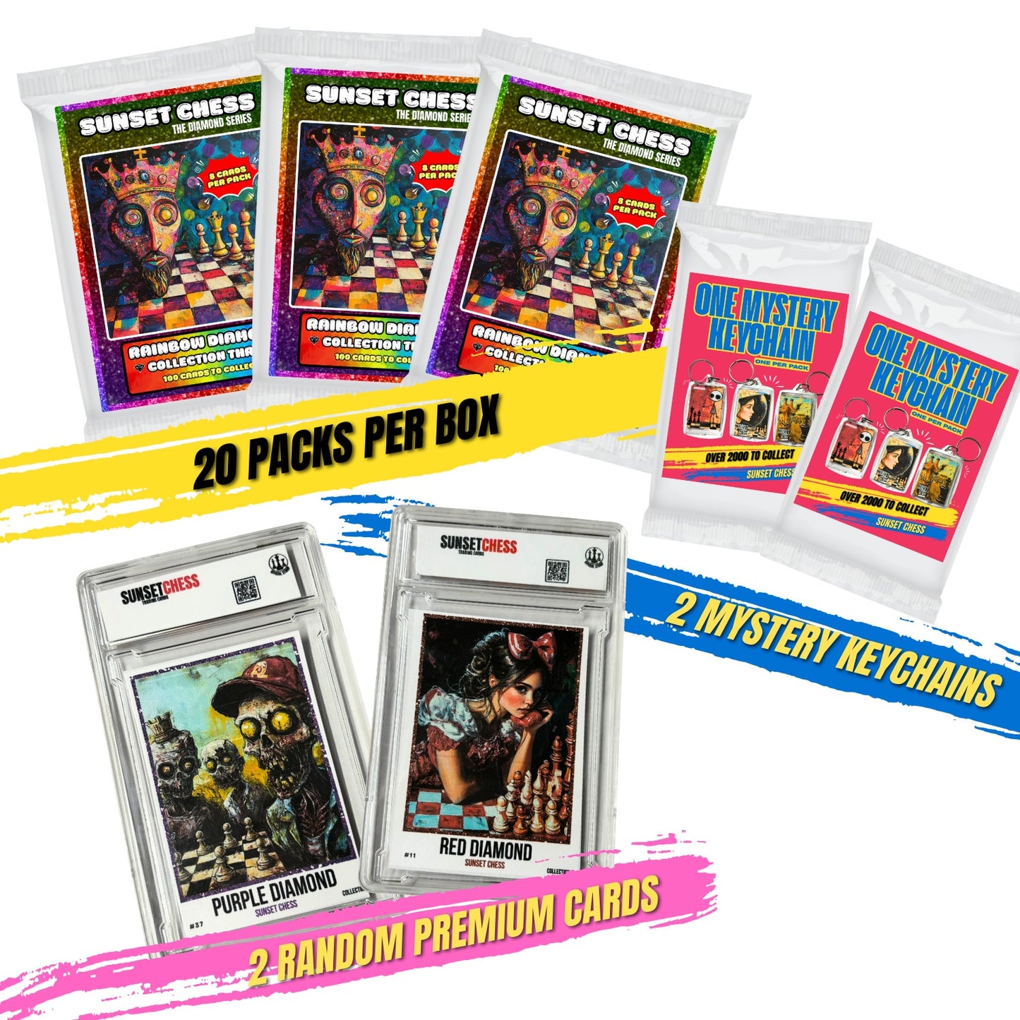 Rainbow Diamond Box 3 - Jumbo Box Pack - Chess Trading Cards