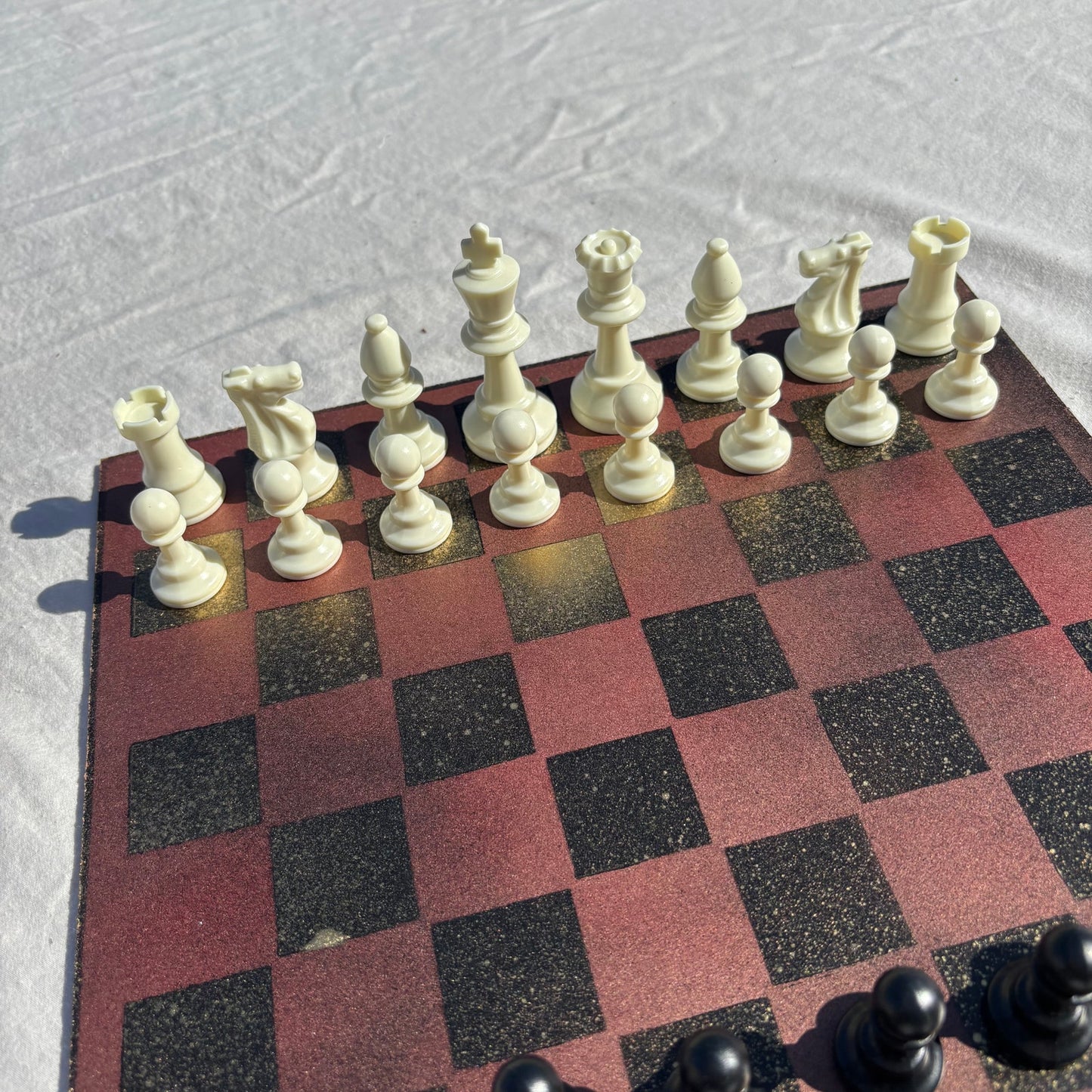 Bronze Gold - Painted Chess Set