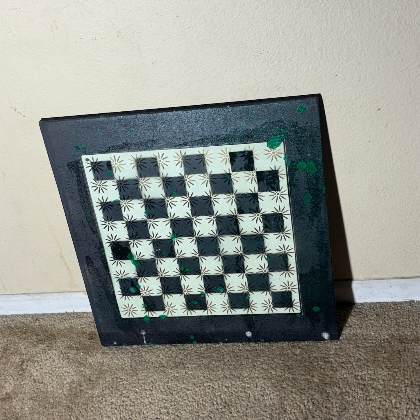 Green Overdrive - Large Scrapbook Chess Board