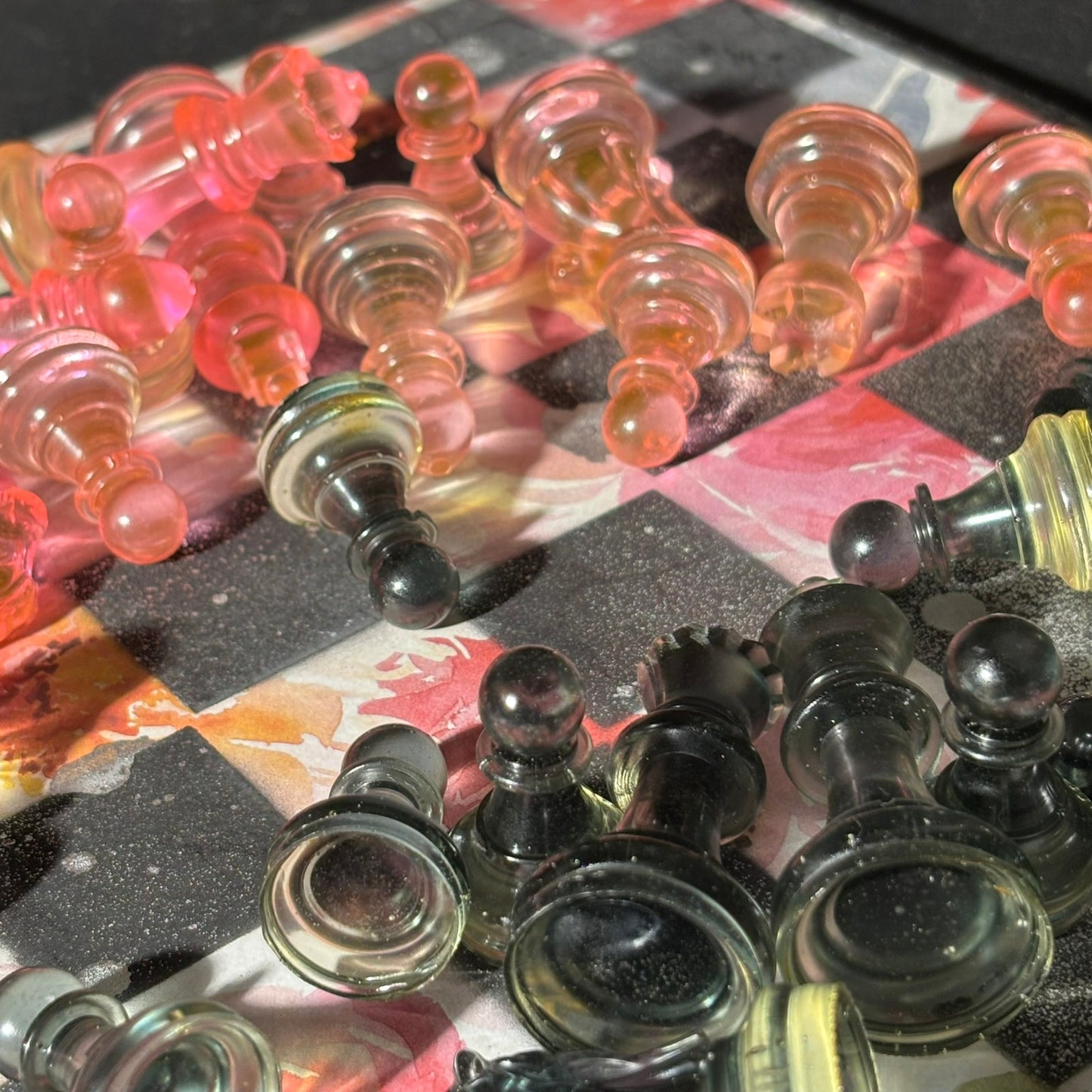 Lush Flower - Scrapbook Chess Set