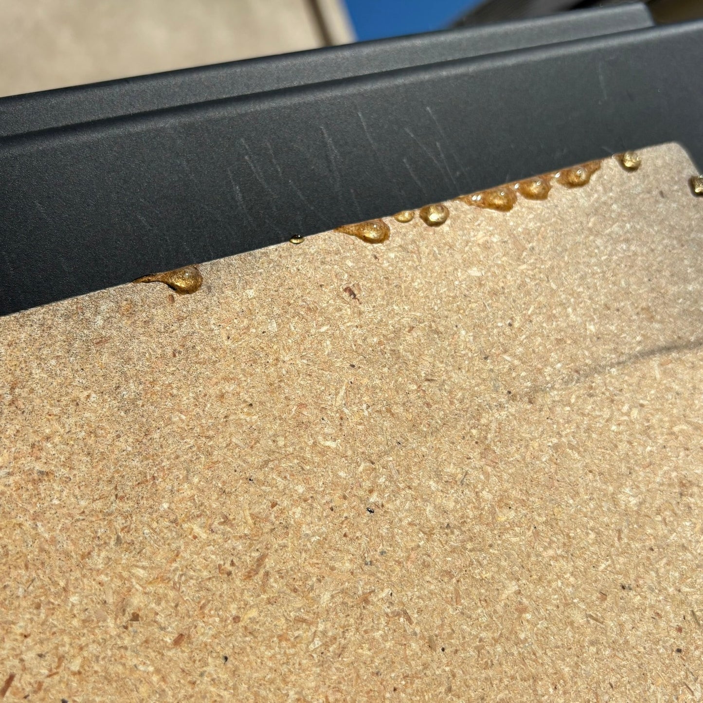 Golden Vintage Blue - Resin Coated Chess Board