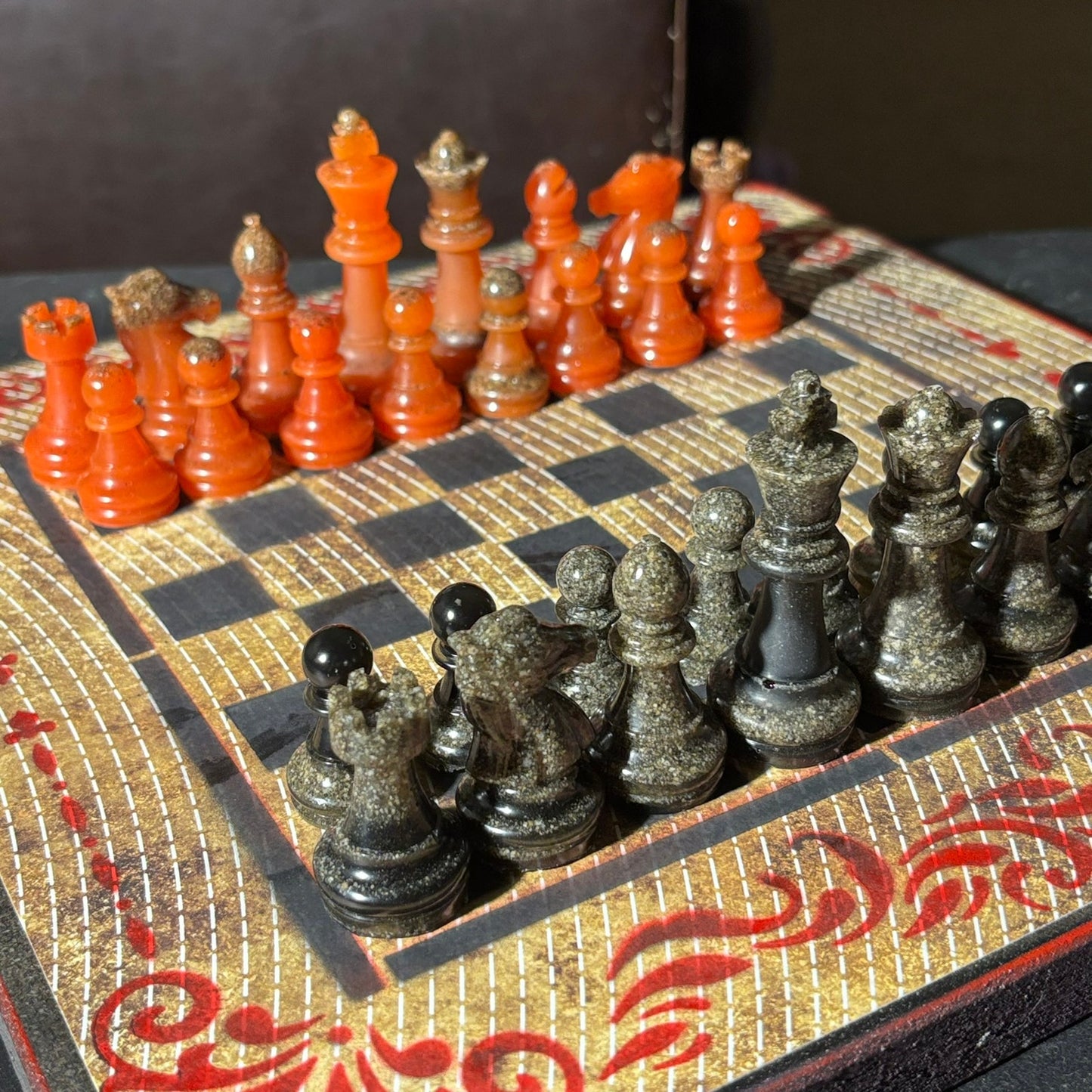 Opal Vintage Pattern - Scrapbook Chess Set