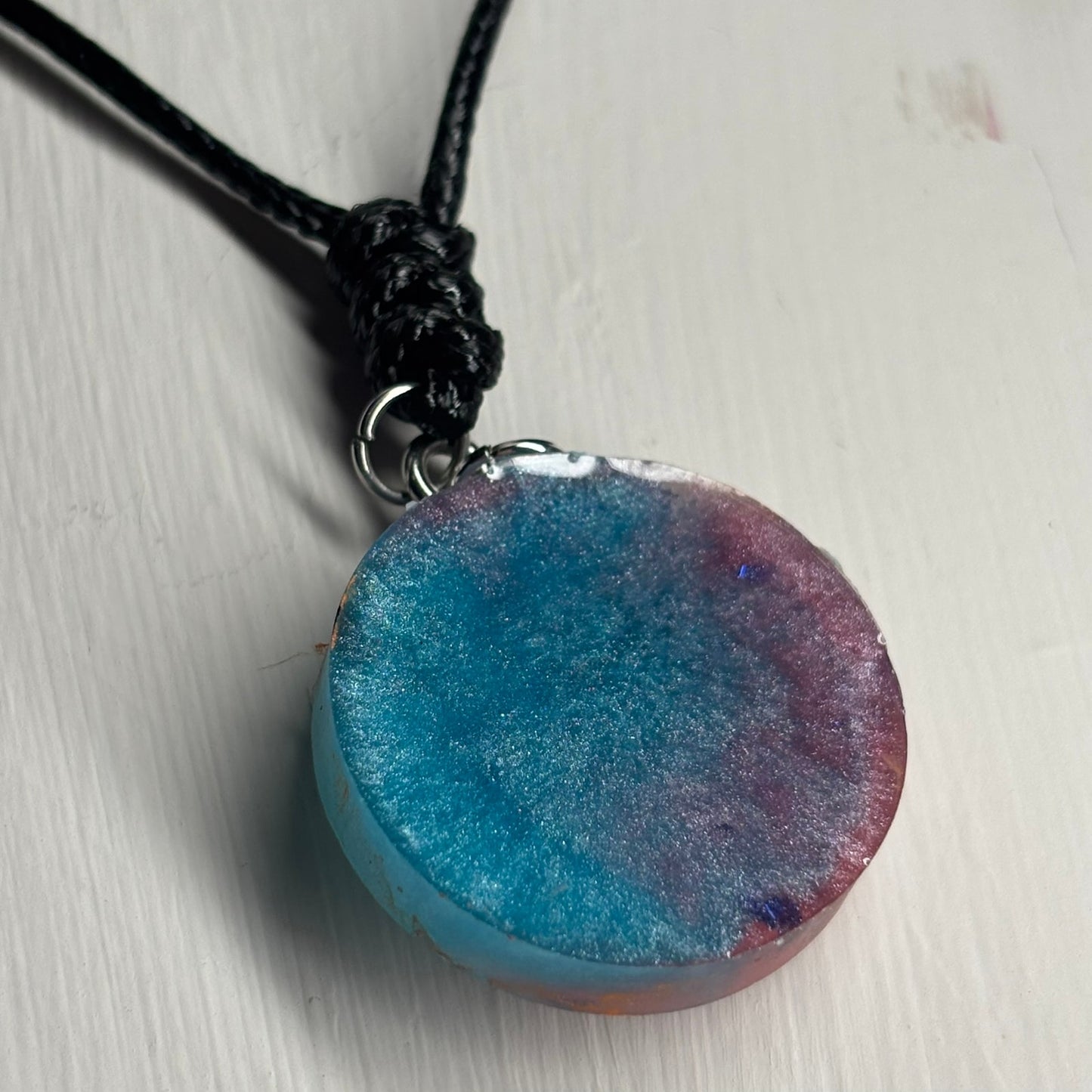 Miami Orange Queen - Handmade Resin Chess Necklace