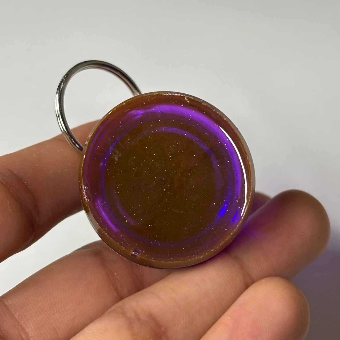 Translucent Rook - Handmade Resin Keychain - Large Edition