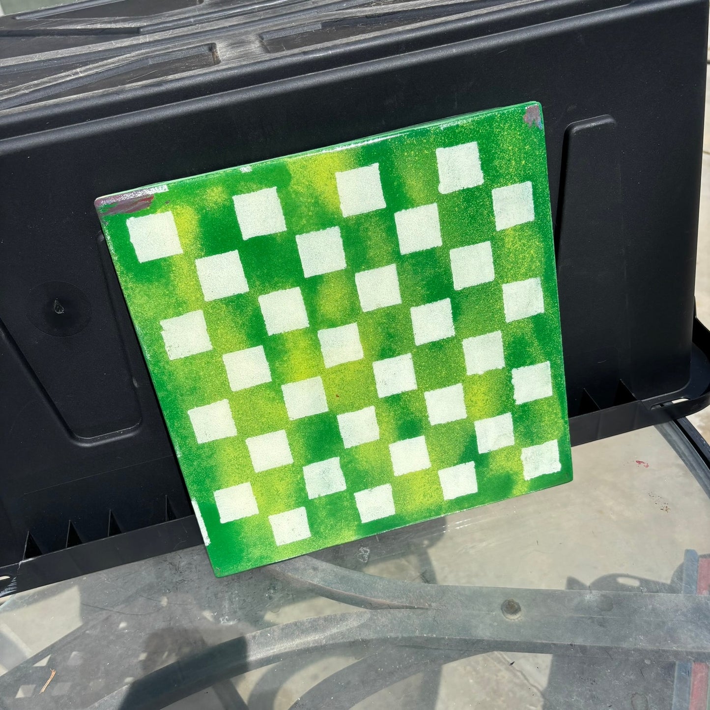 Forest Green Mix - Resin Coated Chess Board