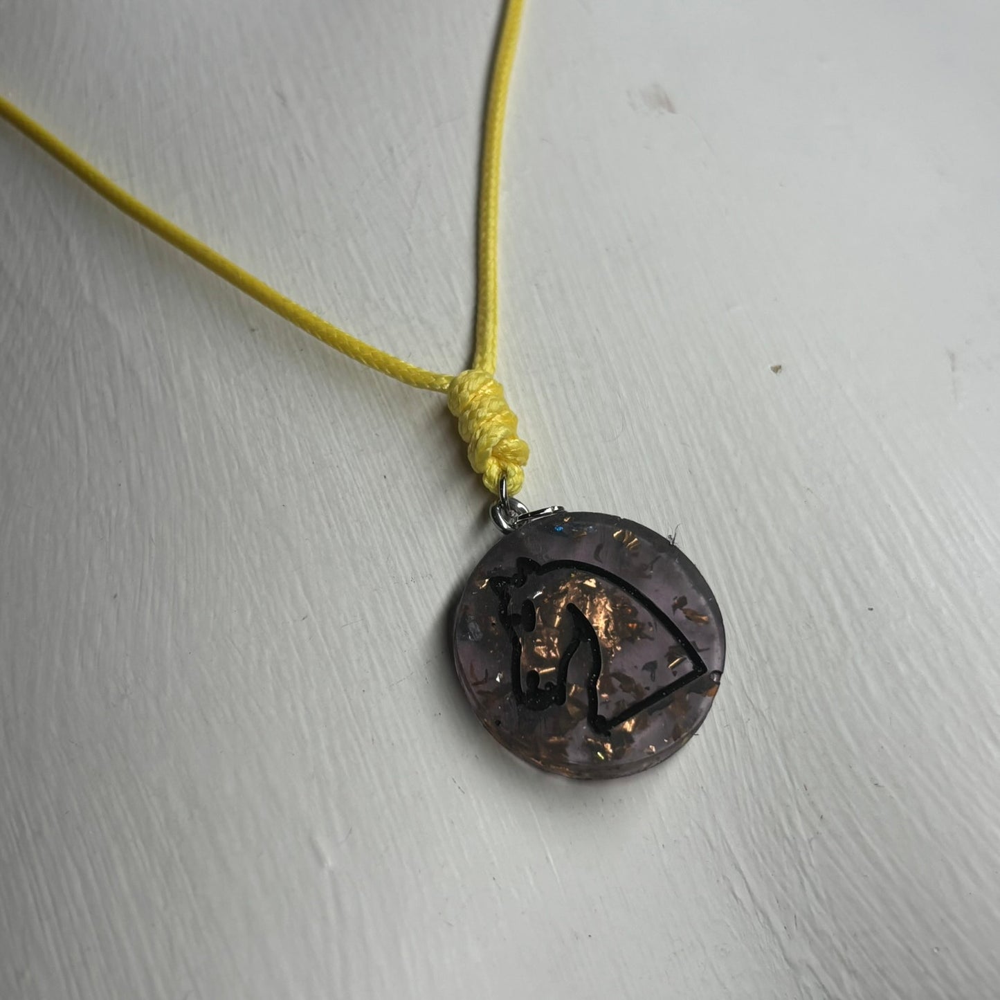 Premium Knight - Handmade Resin Chess Necklace