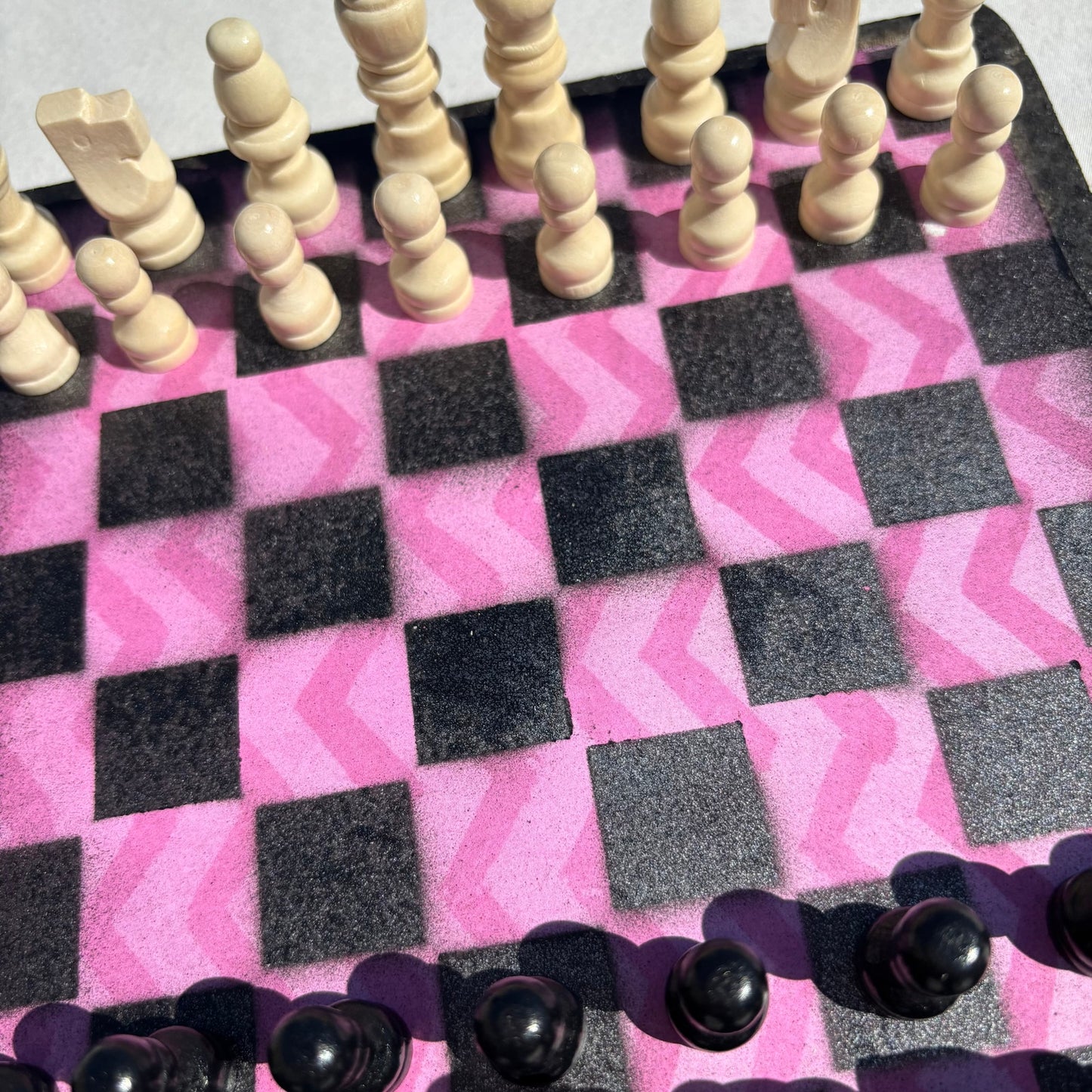 Pink Design - Scrapbook Chess Set