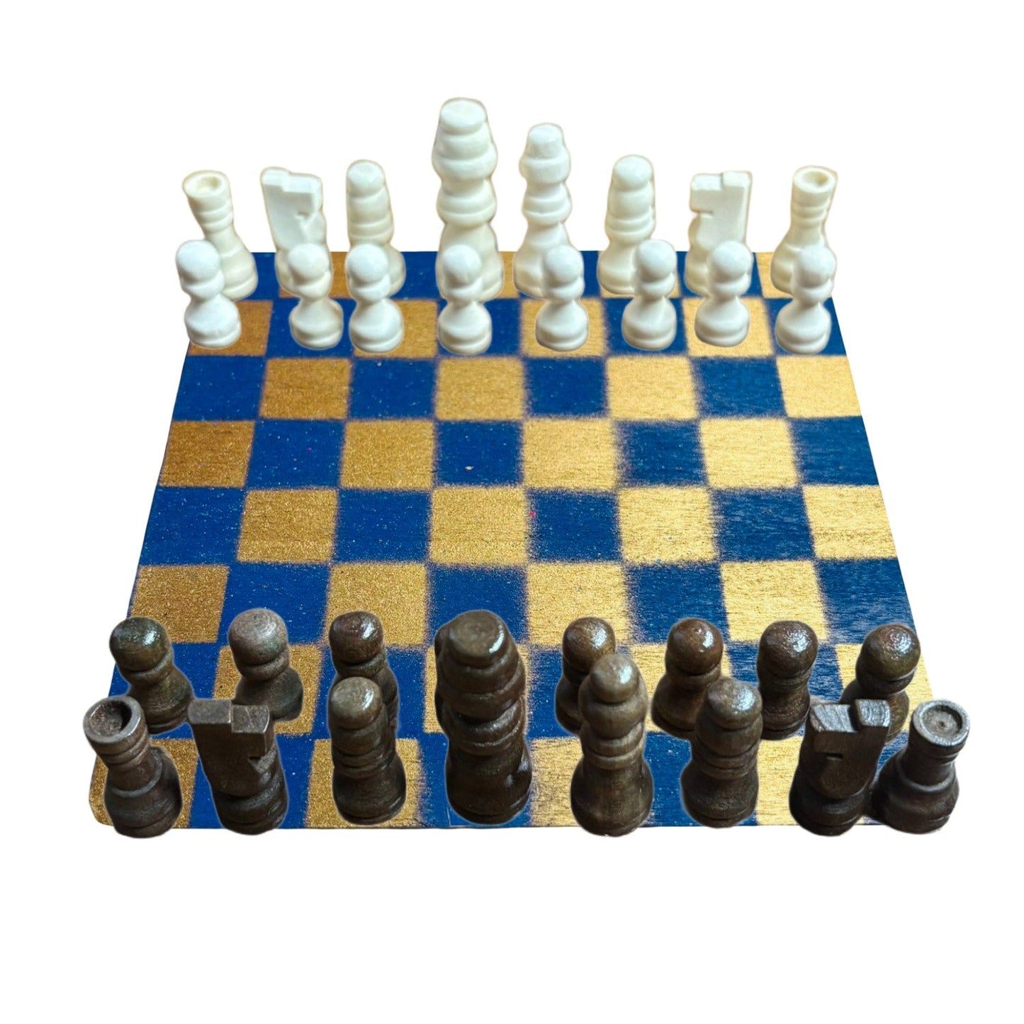 🎁 Blue Gold - Mini Chess Set (100% off)