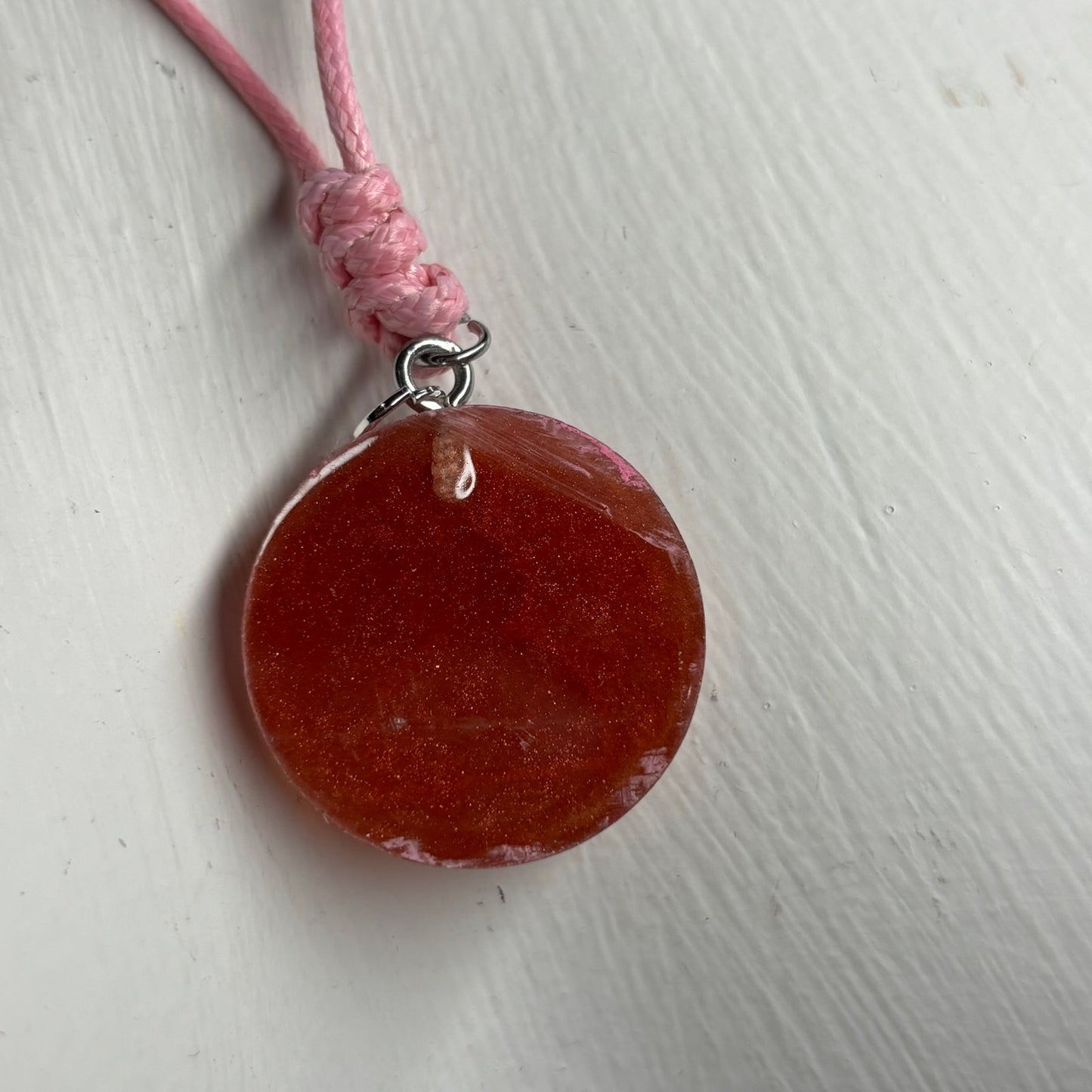 Classy Pink Pawn - Handmade Resin Chess Necklace