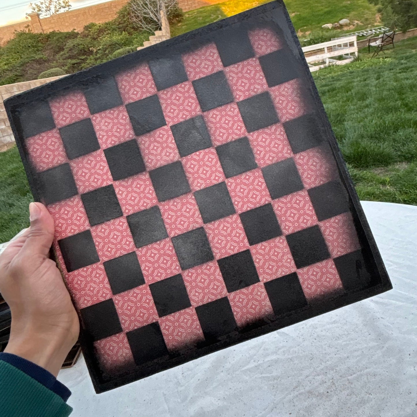 Vintage Red - Scrapbook Chess Set