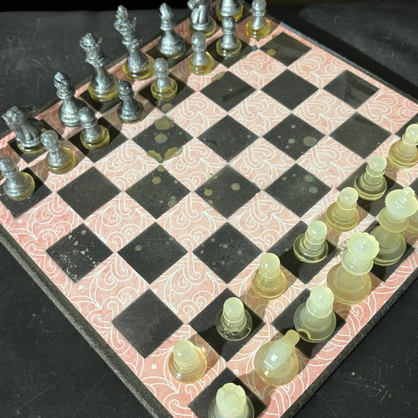 Peach Pink - Scrapbook Chess Set