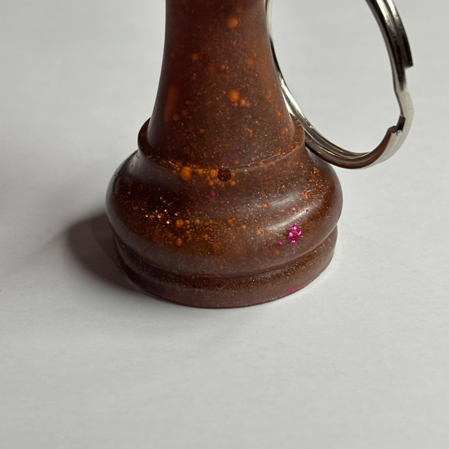 Solid Brown Queen - Handmade Resin Keychain