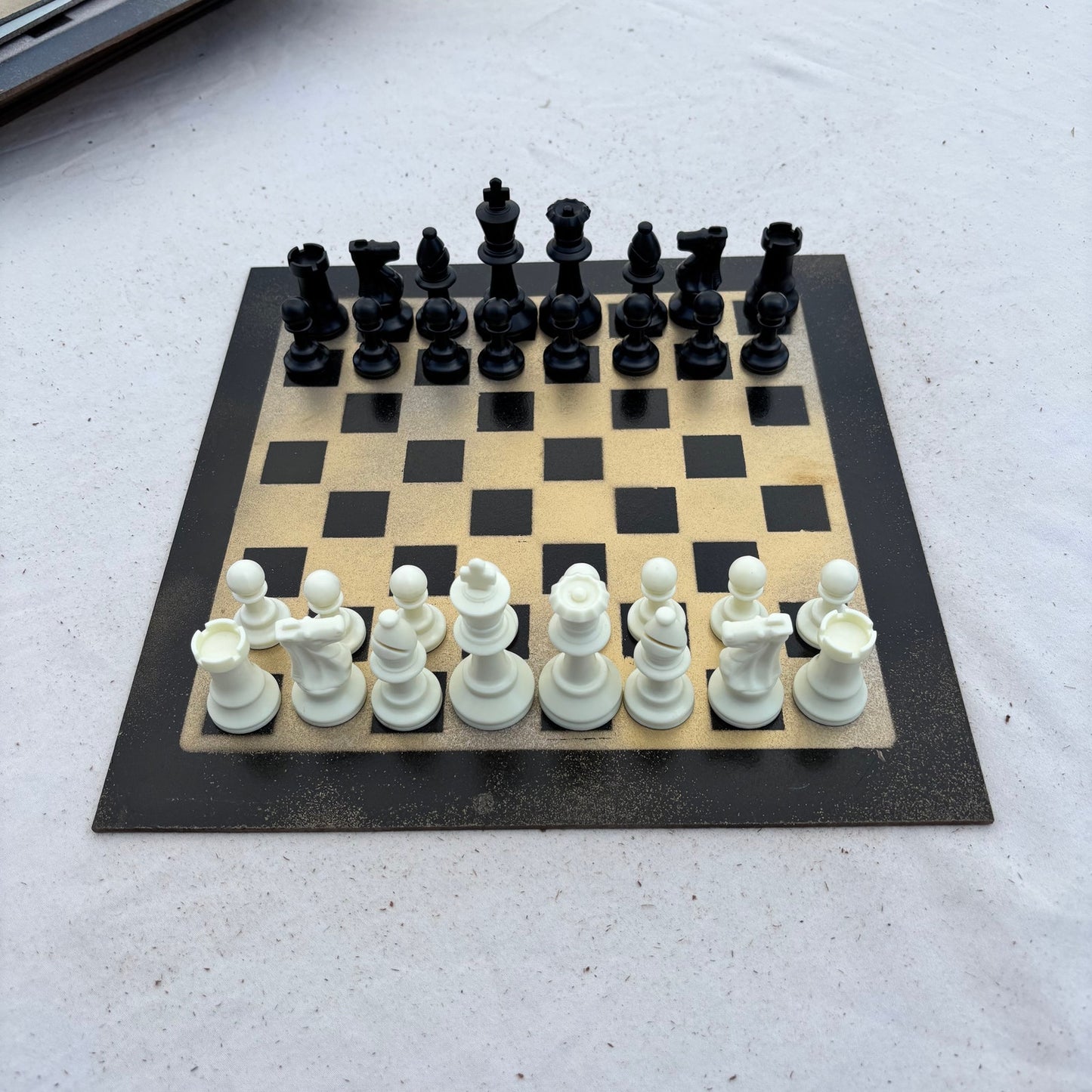 Gold & Black - Painted Chess Set