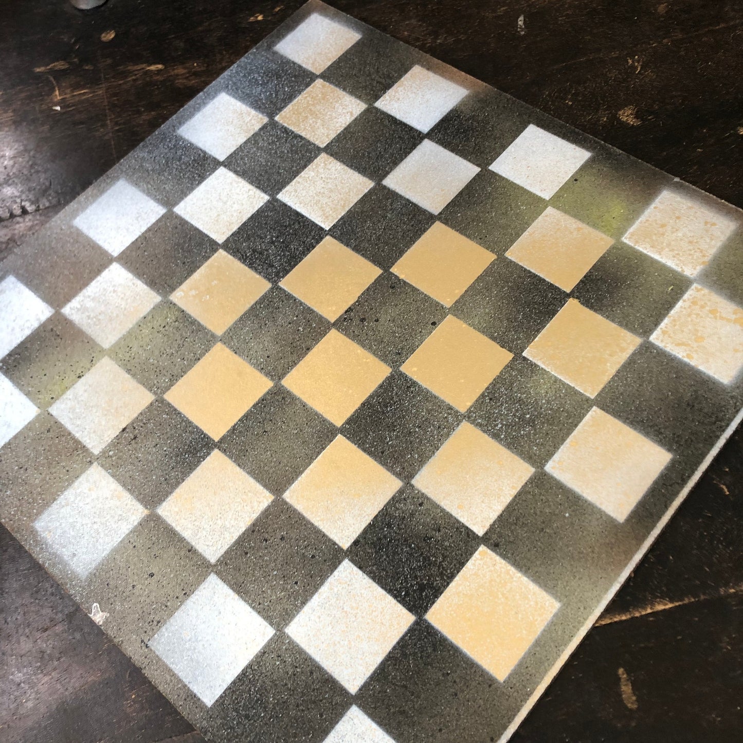 Golden Brown - Painted Chess Set