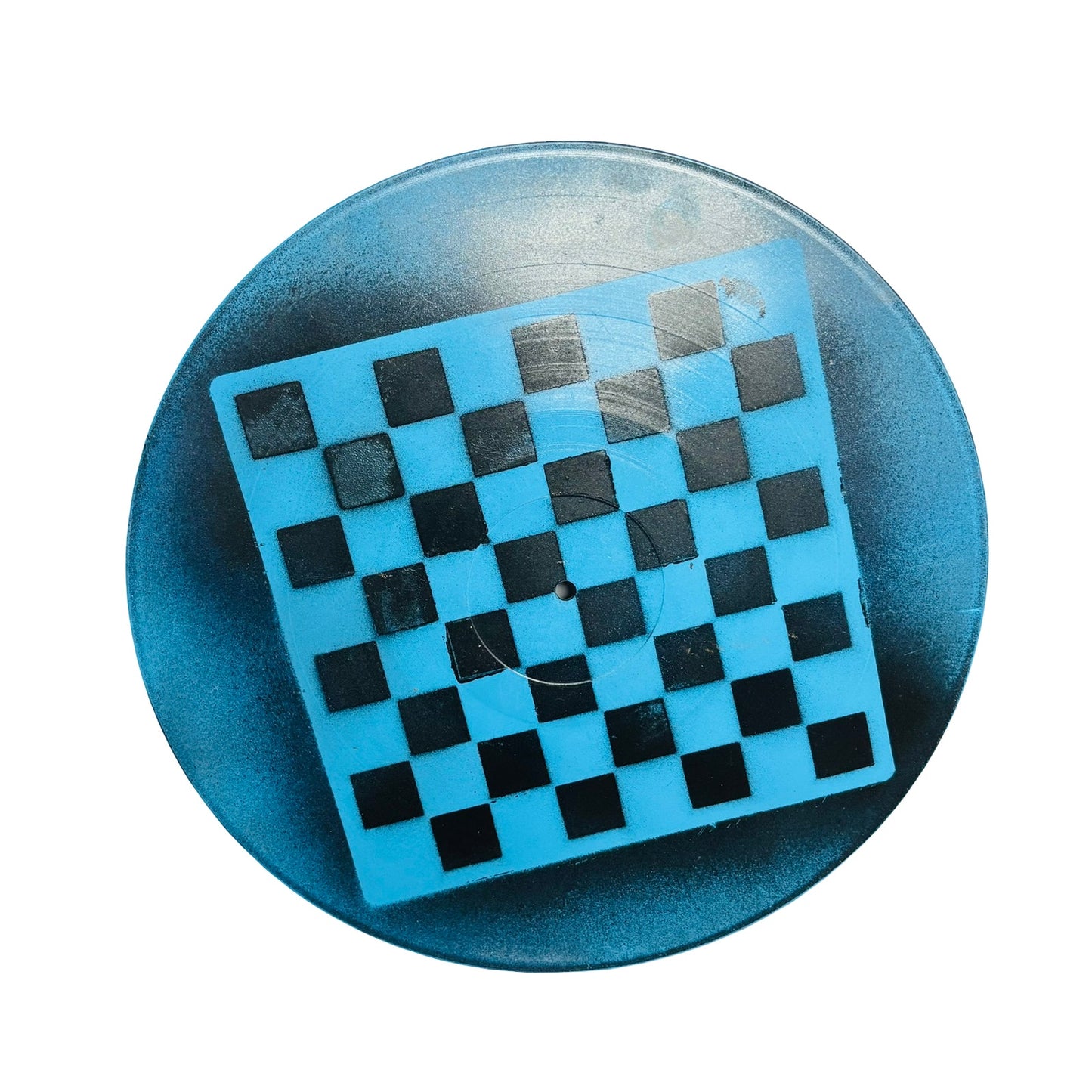 Beautiful Blue - Vinyl Chess Board