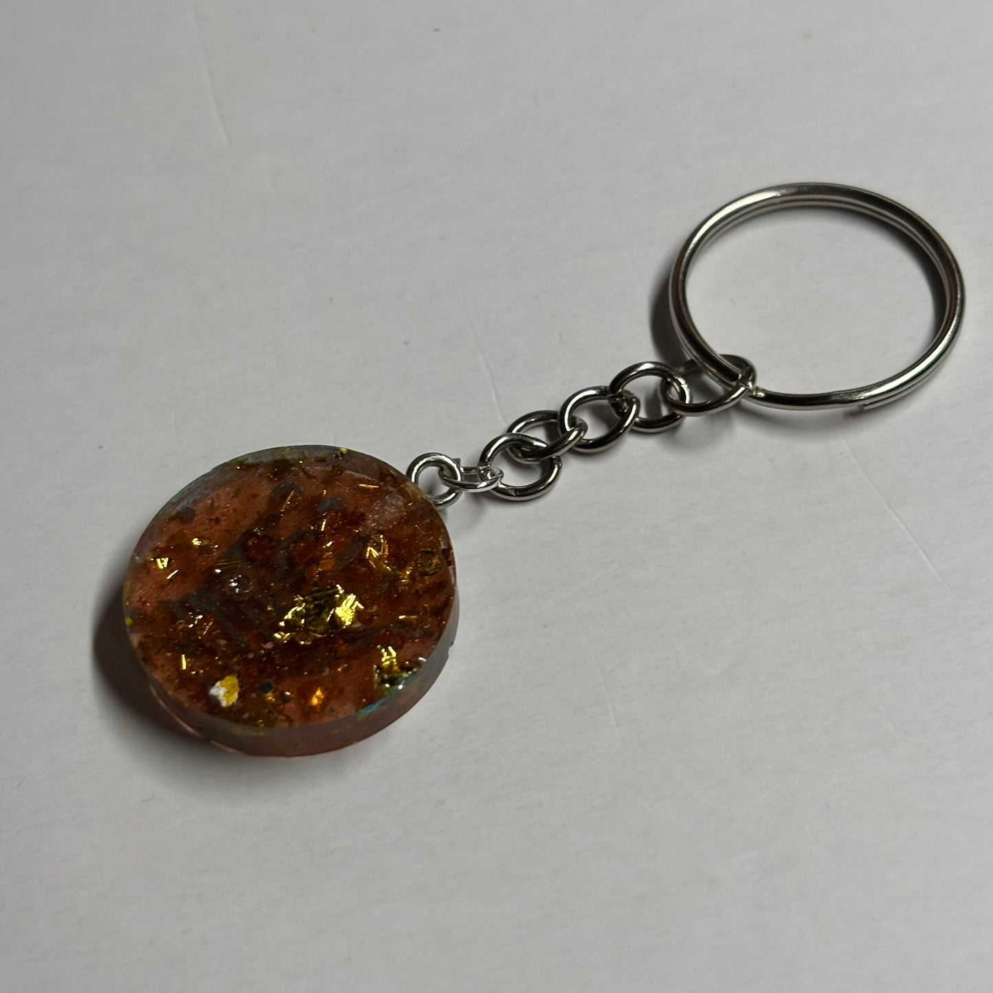Blue Lined Royalty - Handmade Resin Keychain - Flat Edition