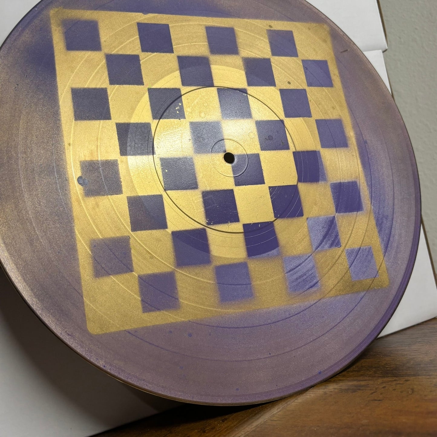 Golden Purple - Vinyl Chess Board