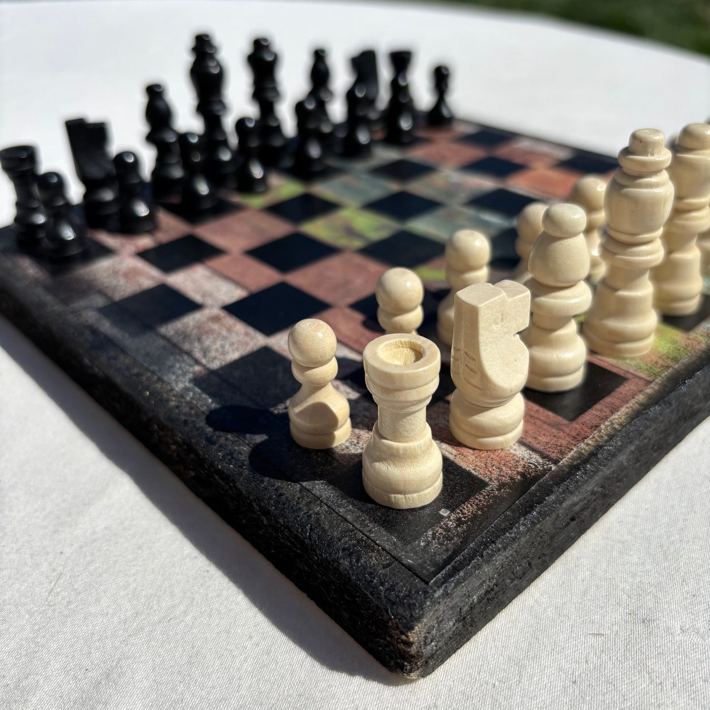 Rustic Design - Scrapbook Chess Set
