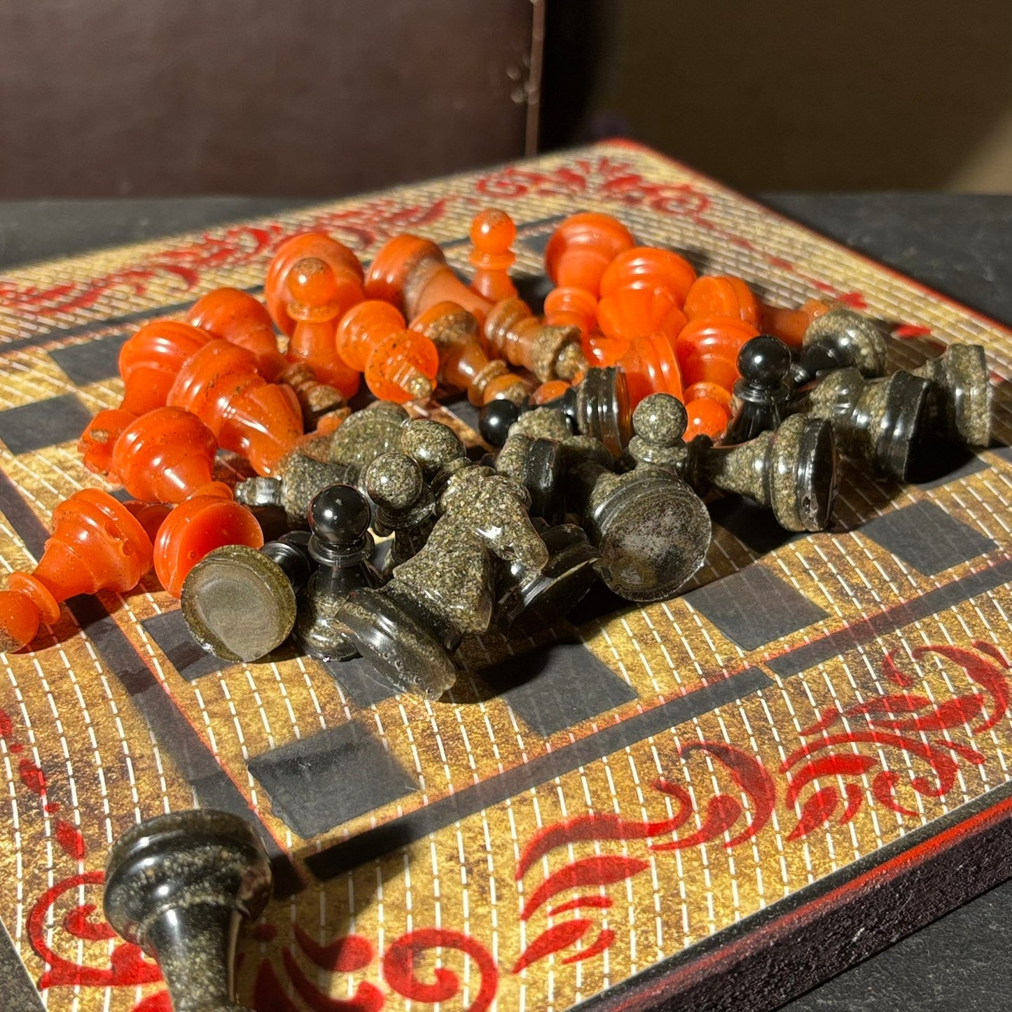 Opal Vintage Pattern - Scrapbook Chess Set