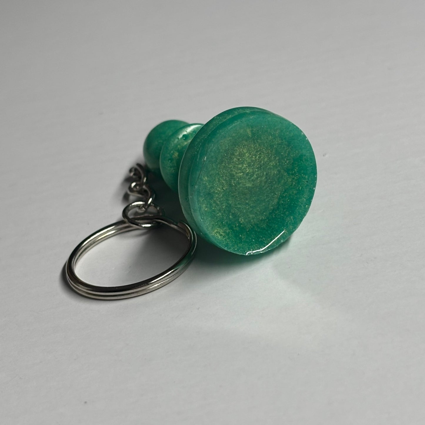 Green Bishop - Handmade Resin Keychain