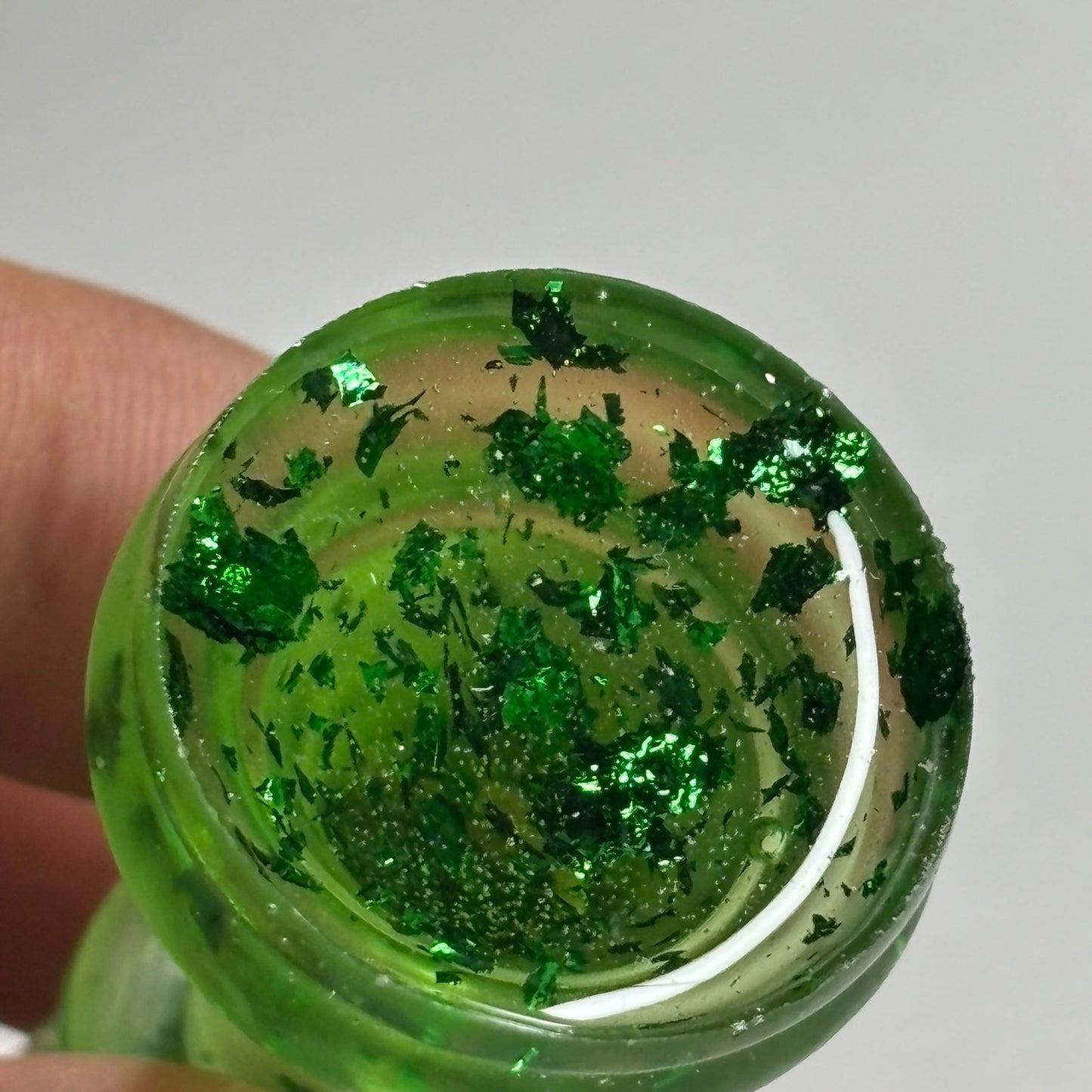 Fire Green Queen - Handmade Resin Keychain