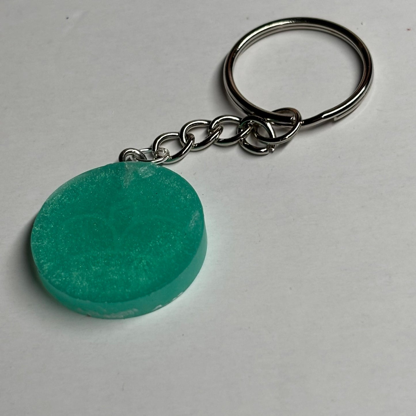 Vibrant Green King - Handmade Resin Keychain