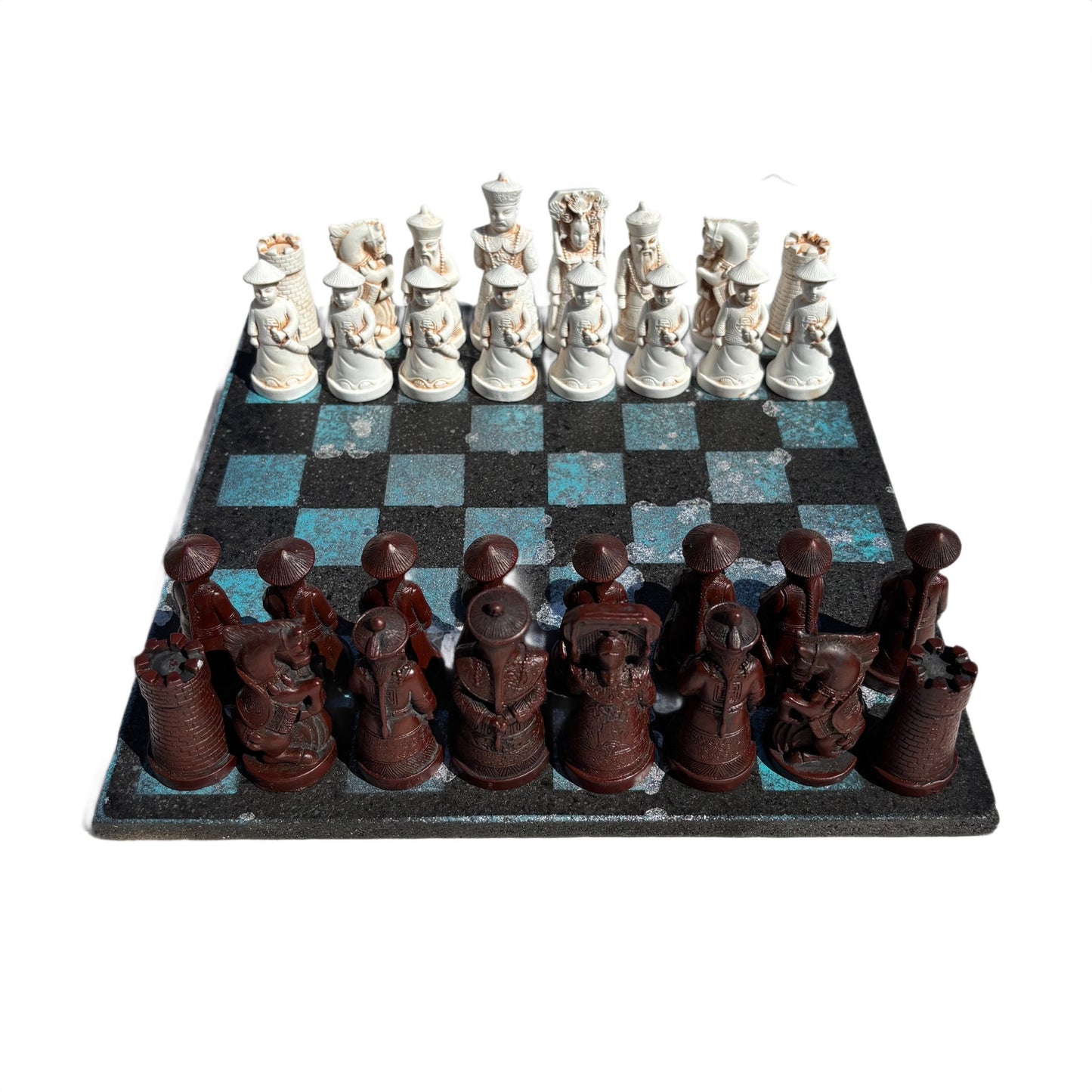 Black & Blue - Chinese Edition Chess Set