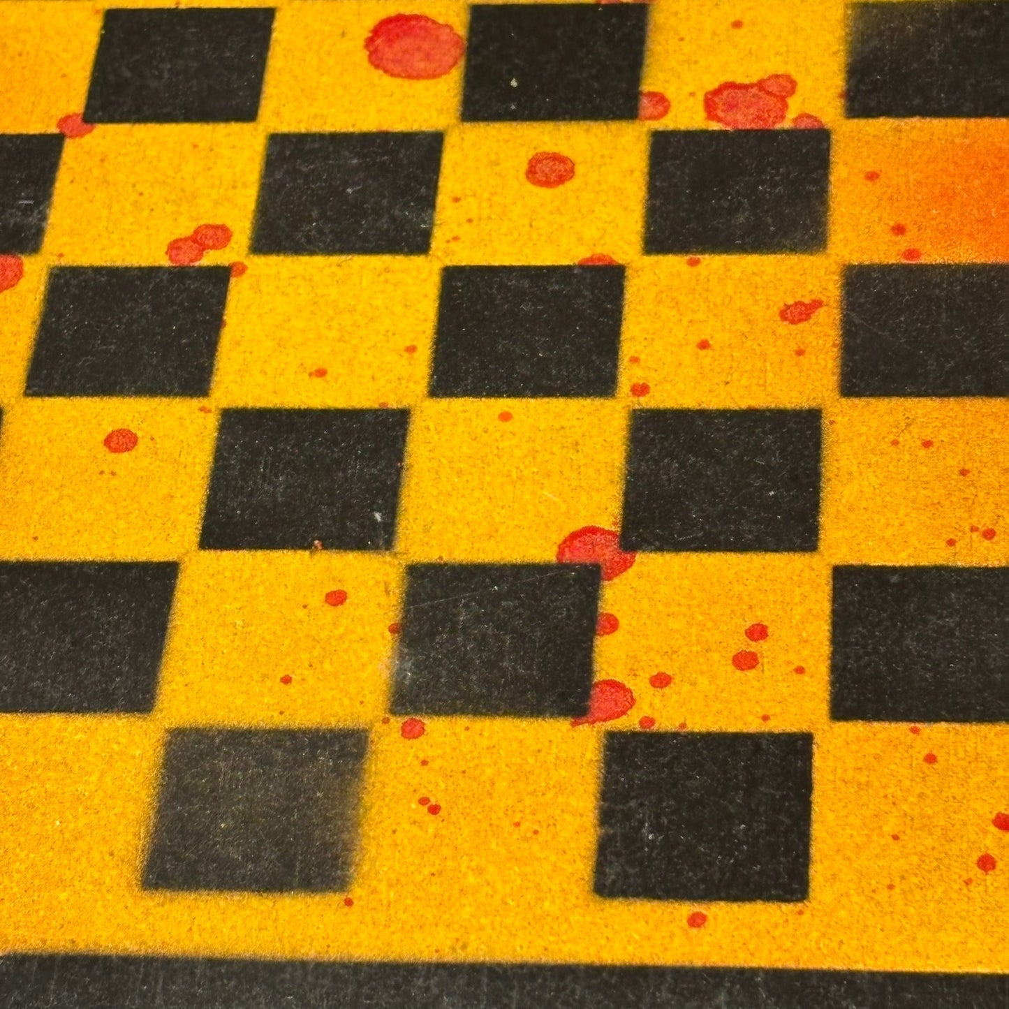 Yellow & Red Opal - Painted Chess Set