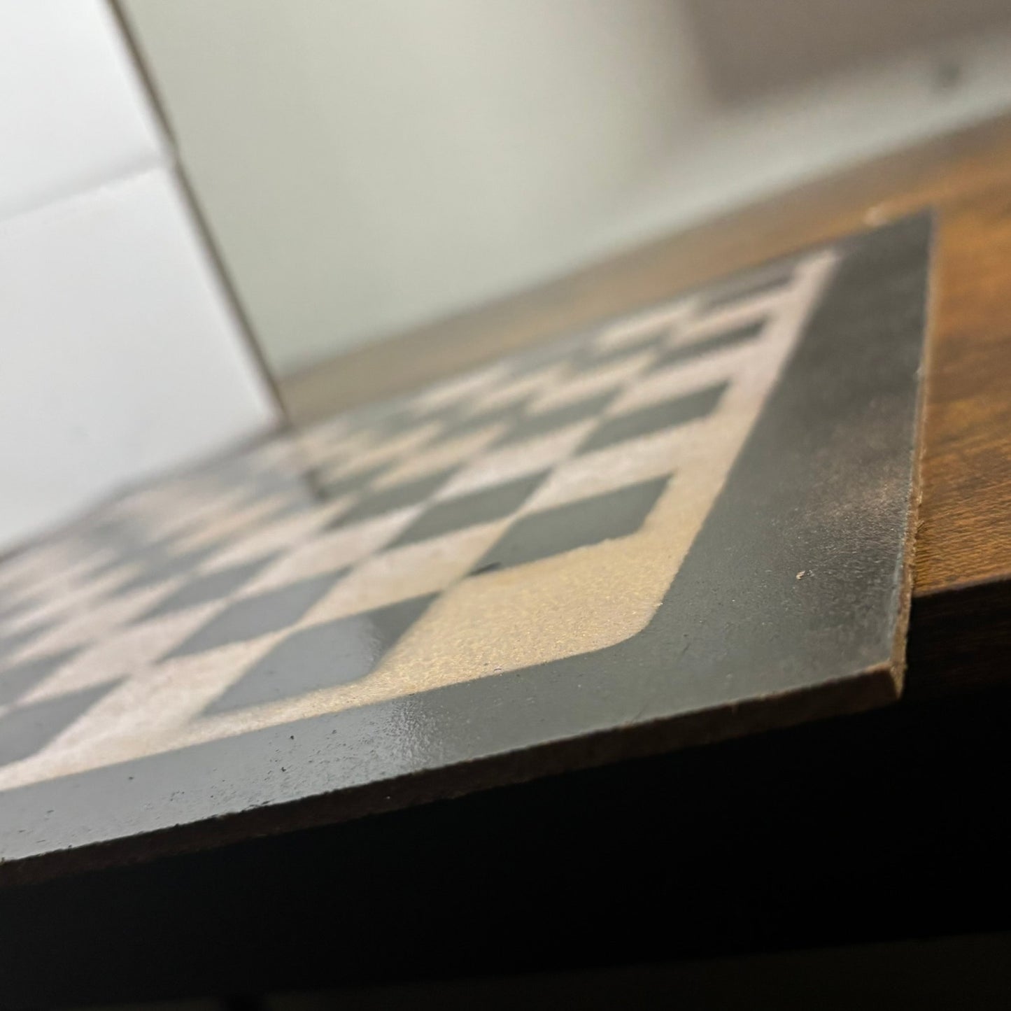Simple Brown - Painted Chess Board