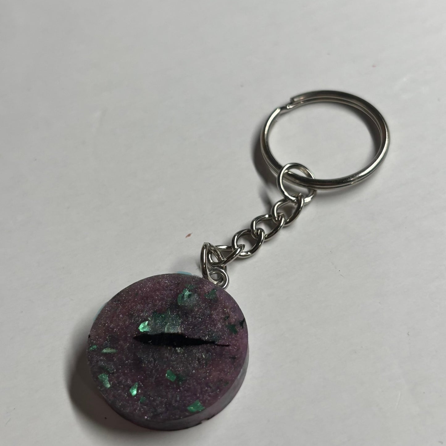 Cosmic Purple Pawn - Handmade Resin Keychain