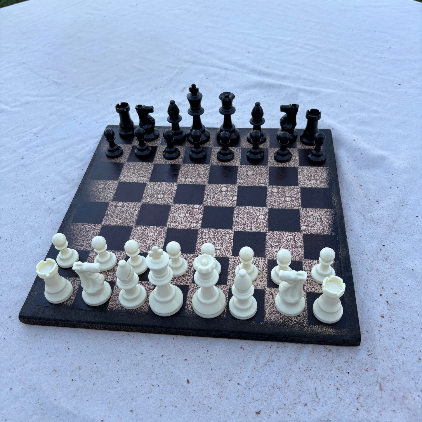 Vintage Brown - Scrapbook Chess Set