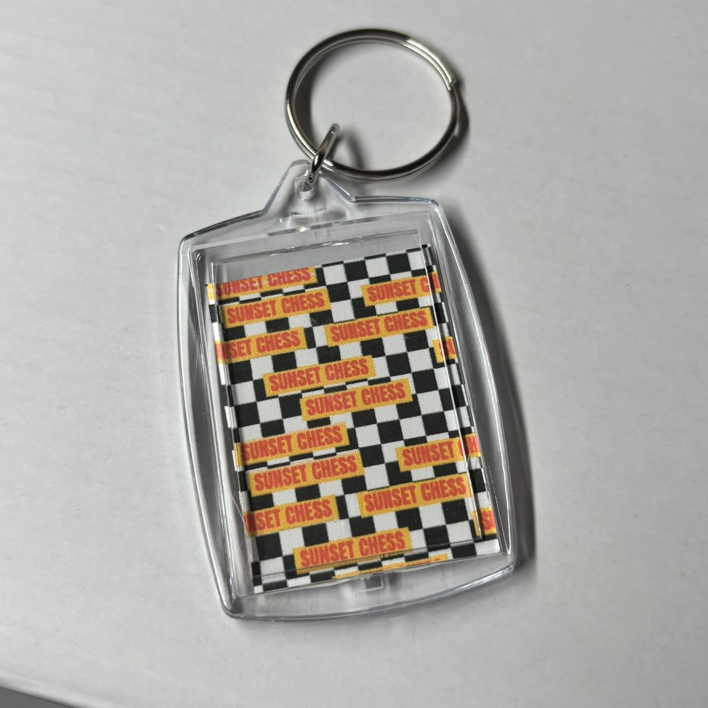 Orange Warrior - Chess Photo Keychain