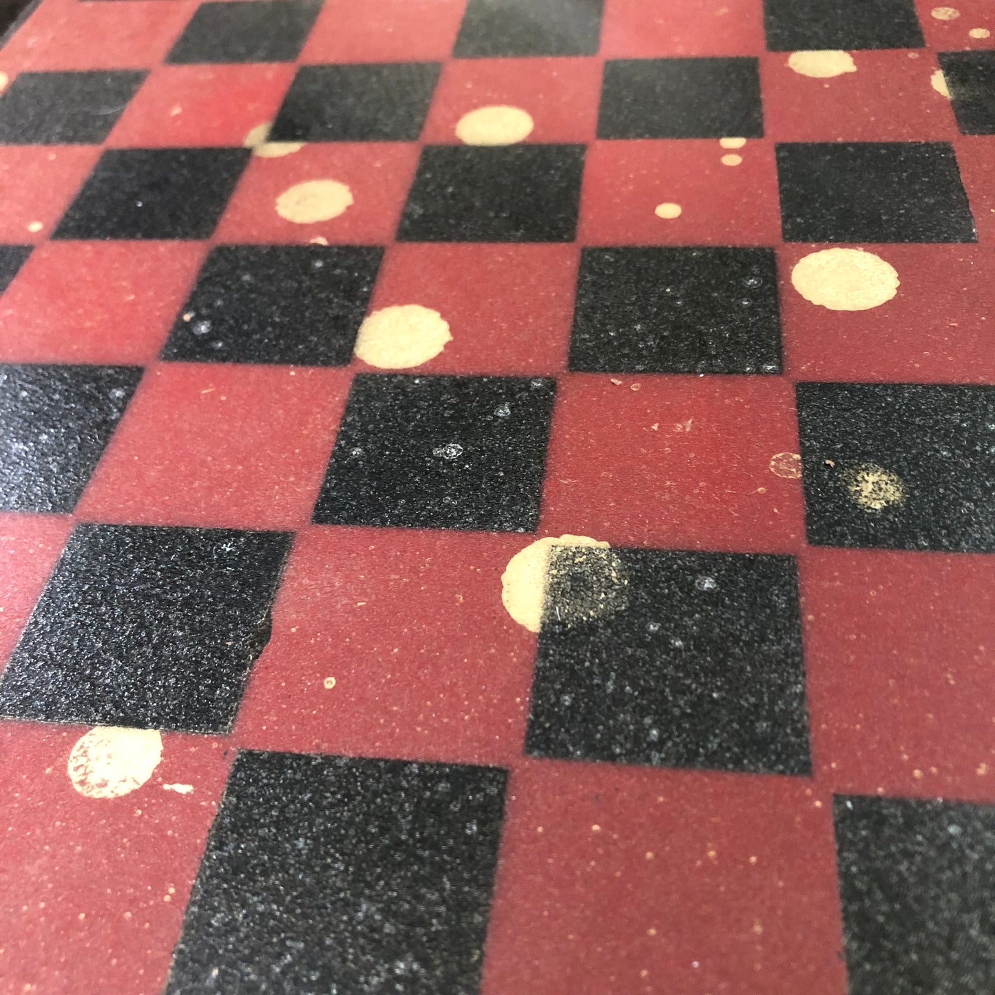 Chinese Golden Red - Painted Chess Set