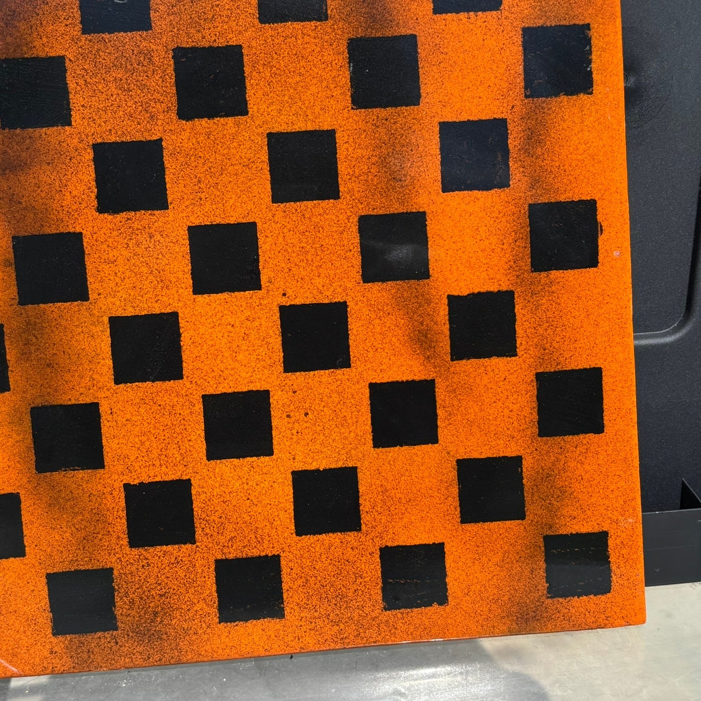 Orange Stealth - Resin Coated Chess Board