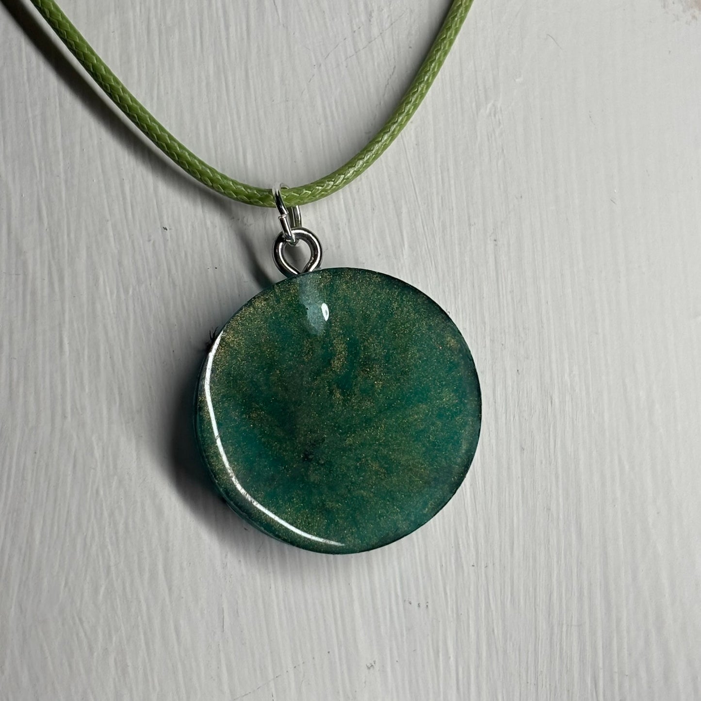 Greens King - Handmade Resin Chess Necklace