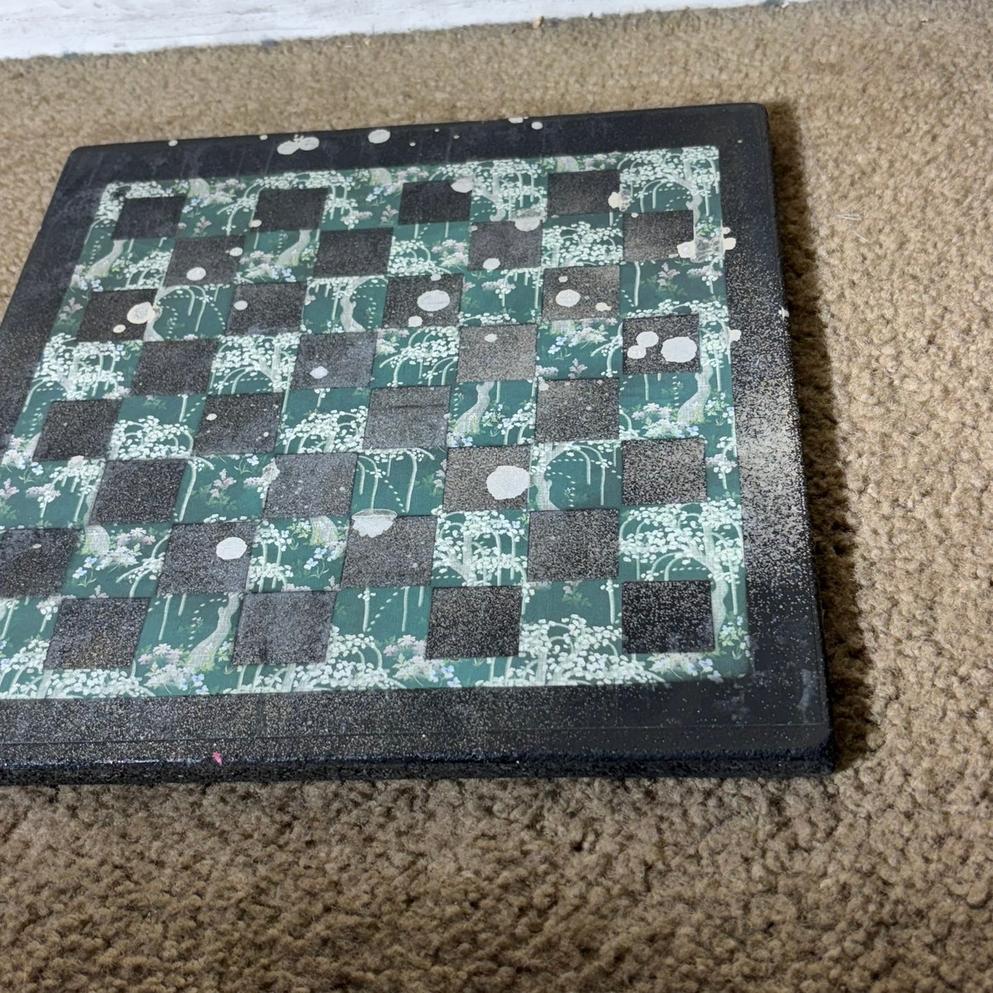 Chrome Mist Green - Scrapbook Chess Board
