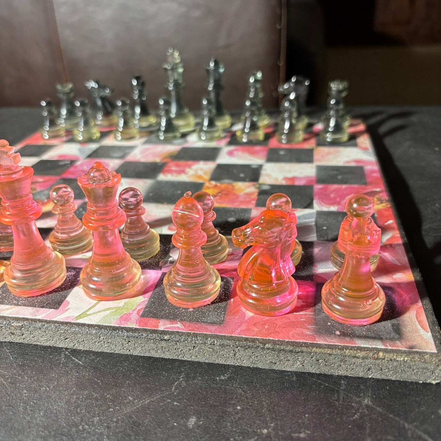 Lush Flower - Scrapbook Chess Set