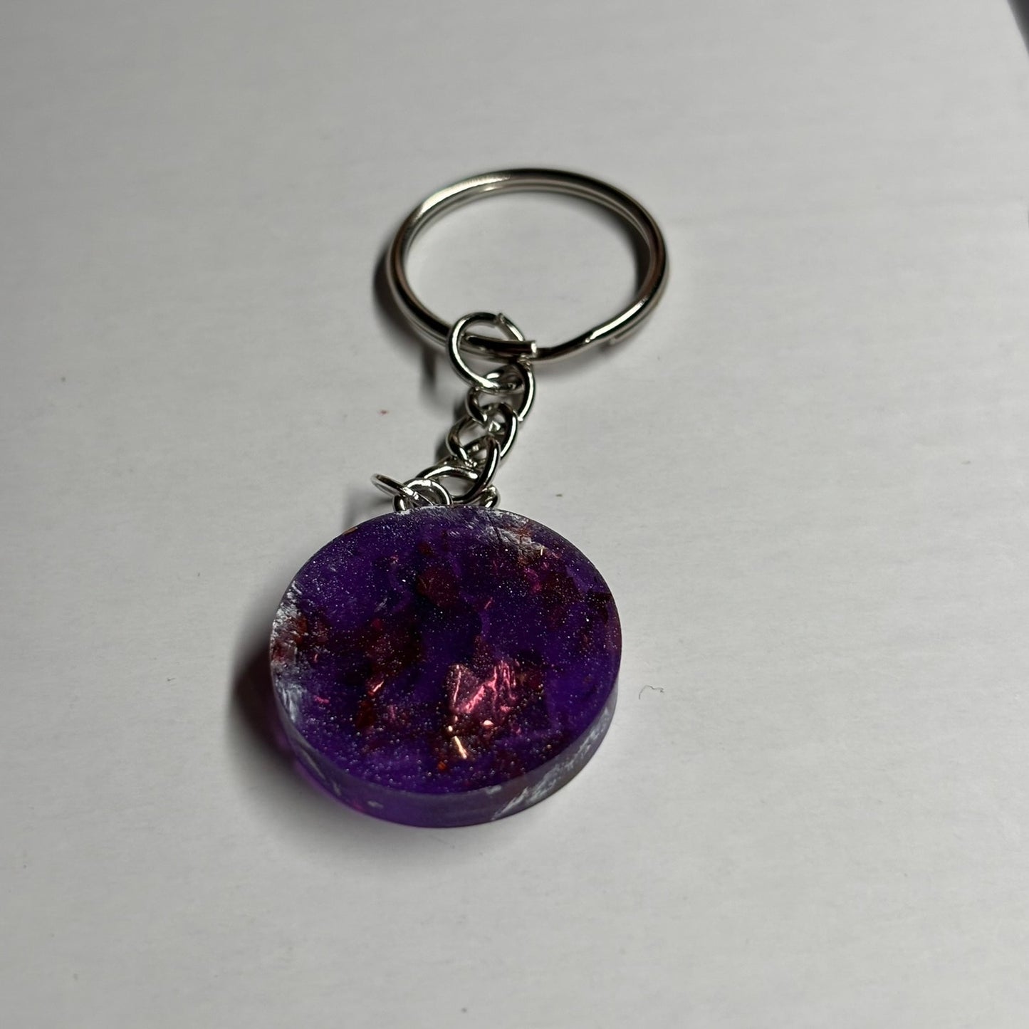 Purple Crystals Pawn - Handmade Resin Keychain