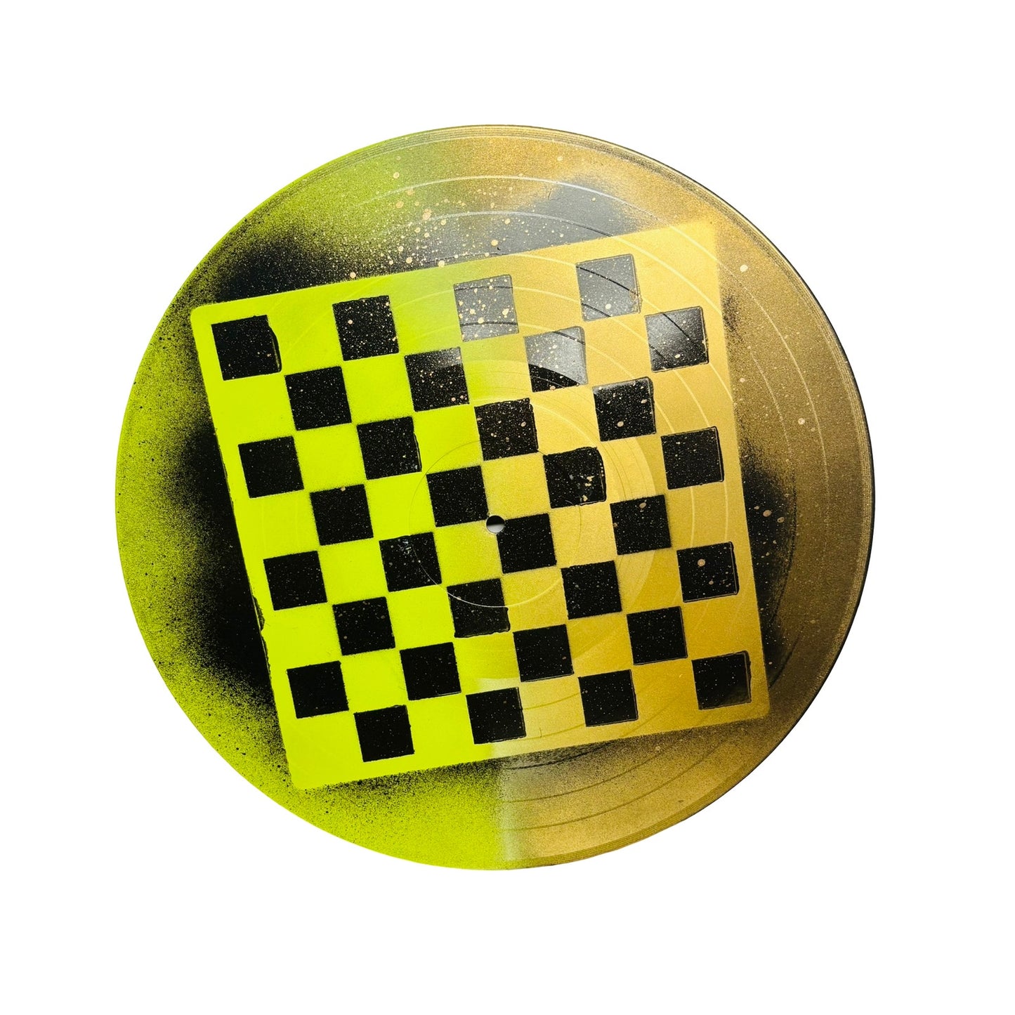 Golden Green Lime - Vinyl Chess Board