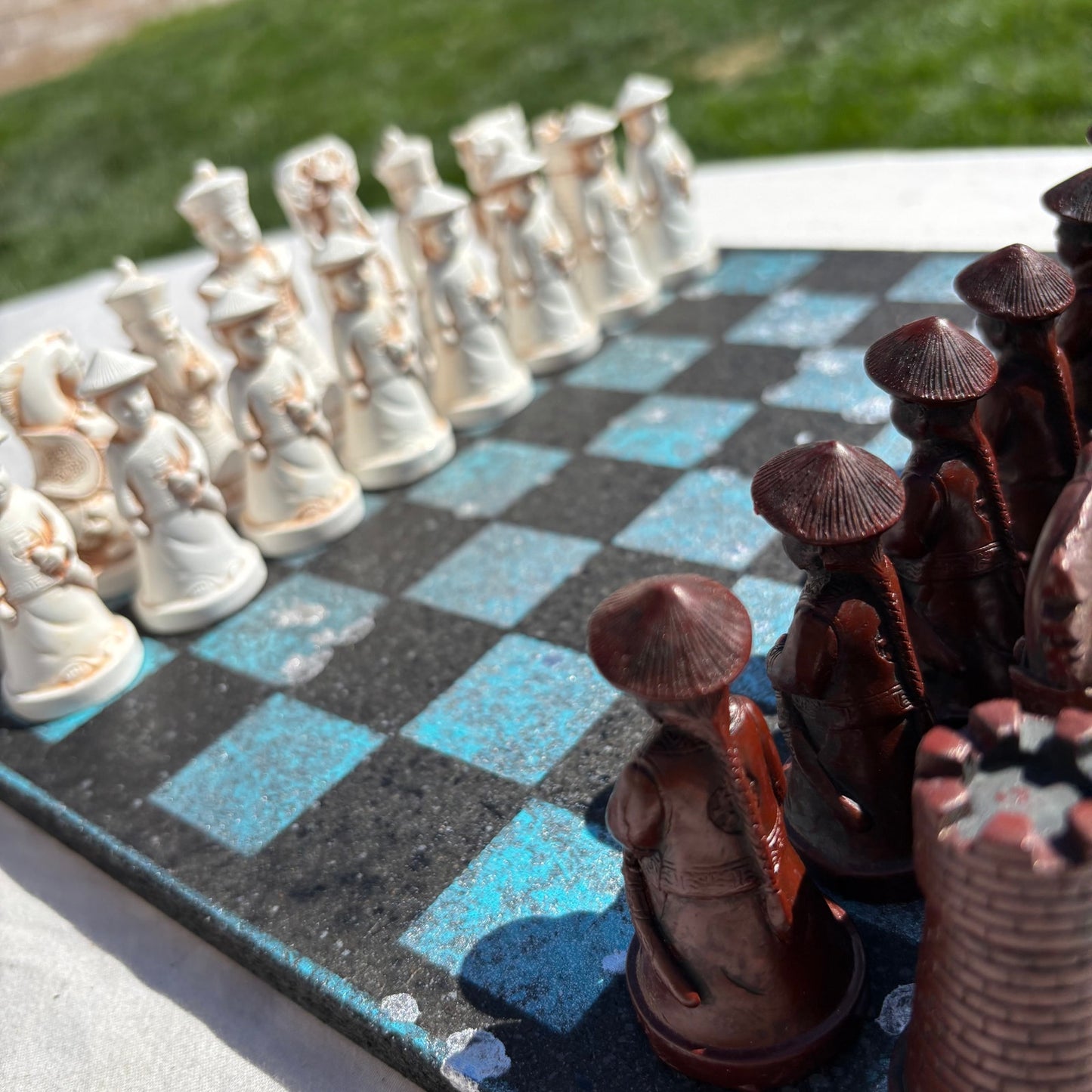 Black & Blue - Chinese Edition Chess Set