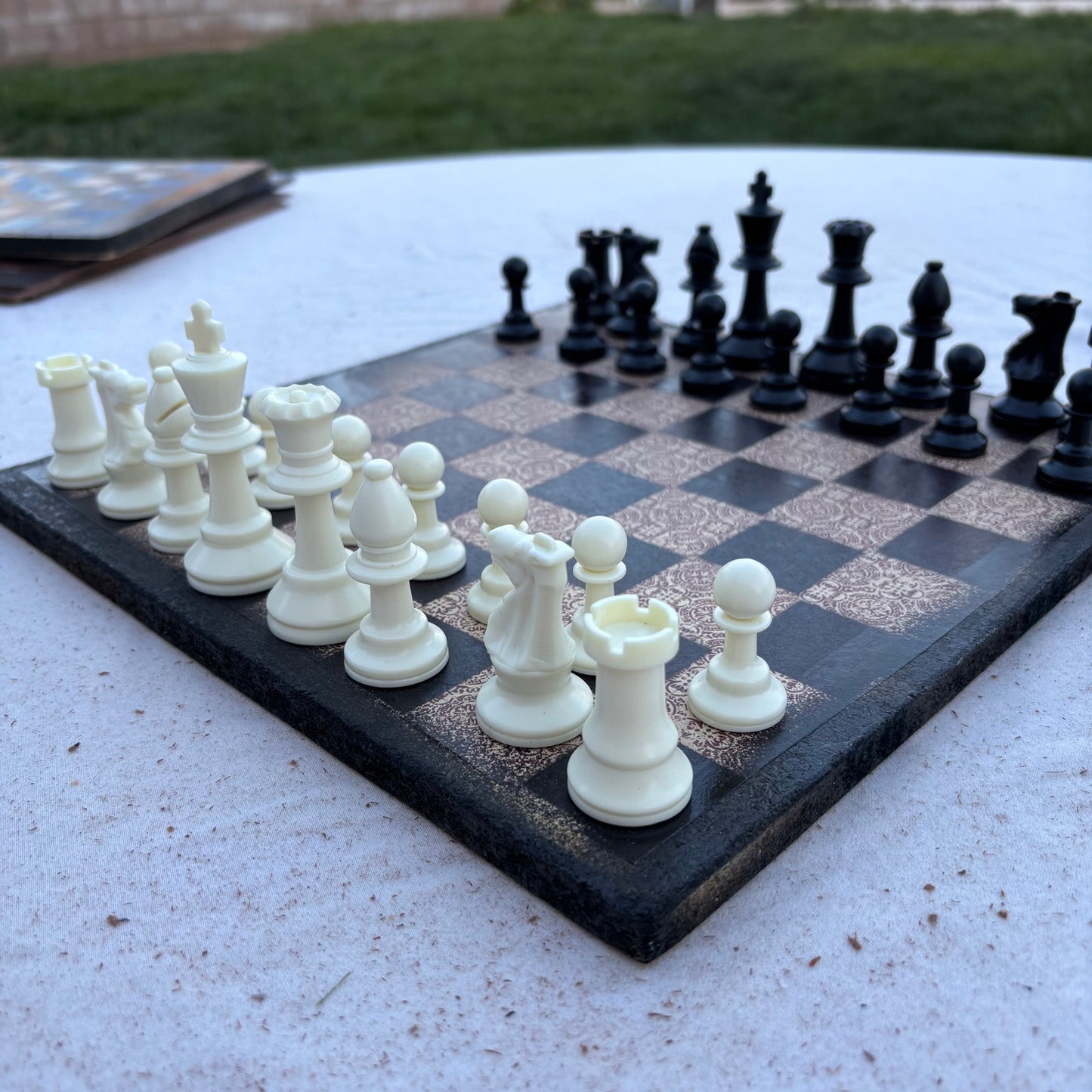 Vintage Brown - Scrapbook Chess Set
