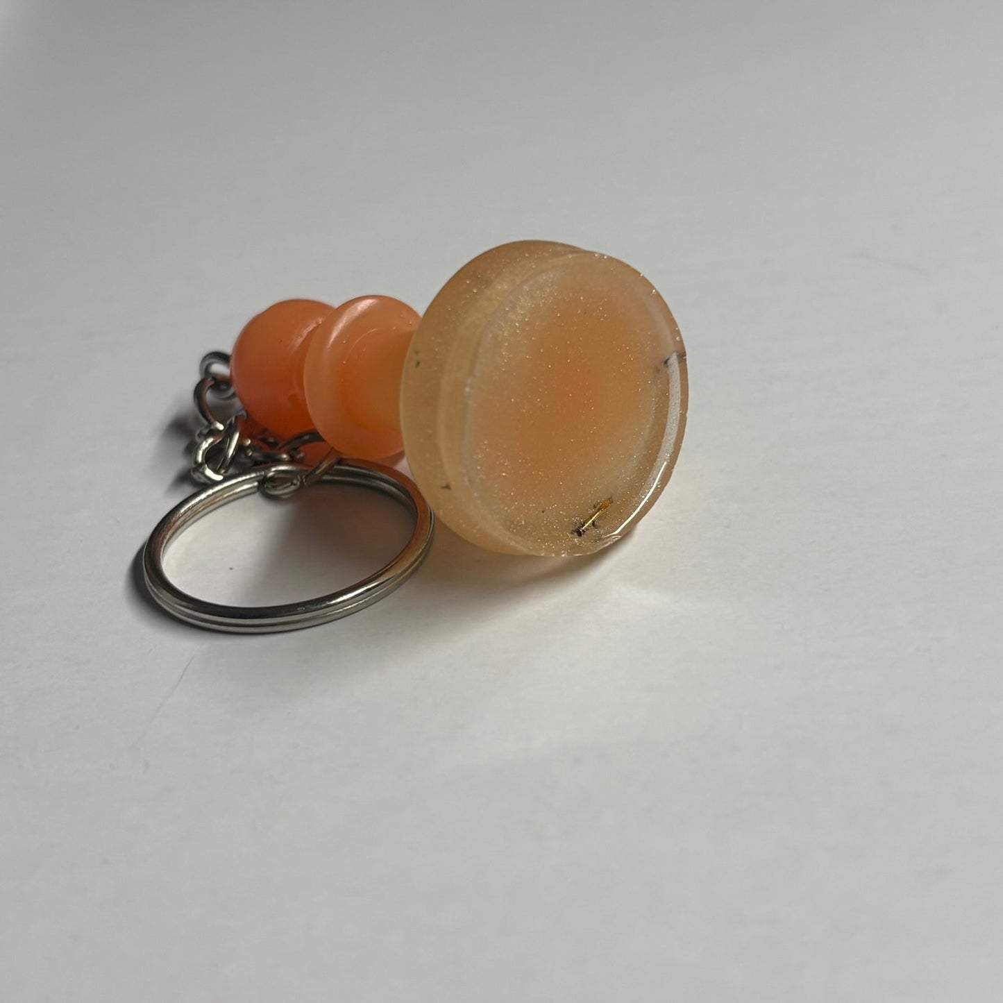 Orange Cream Bishop - Handmade Resin Keychain