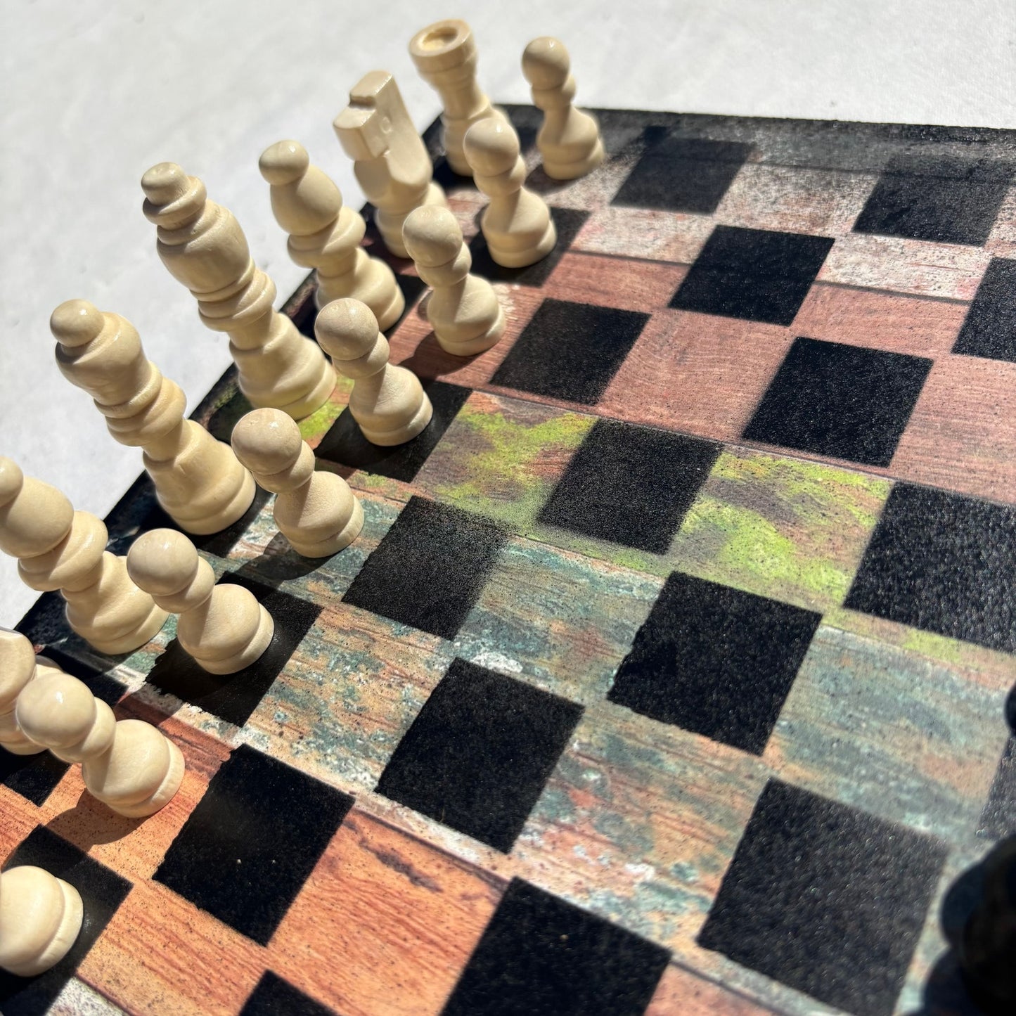 Rustic Design - Scrapbook Chess Set