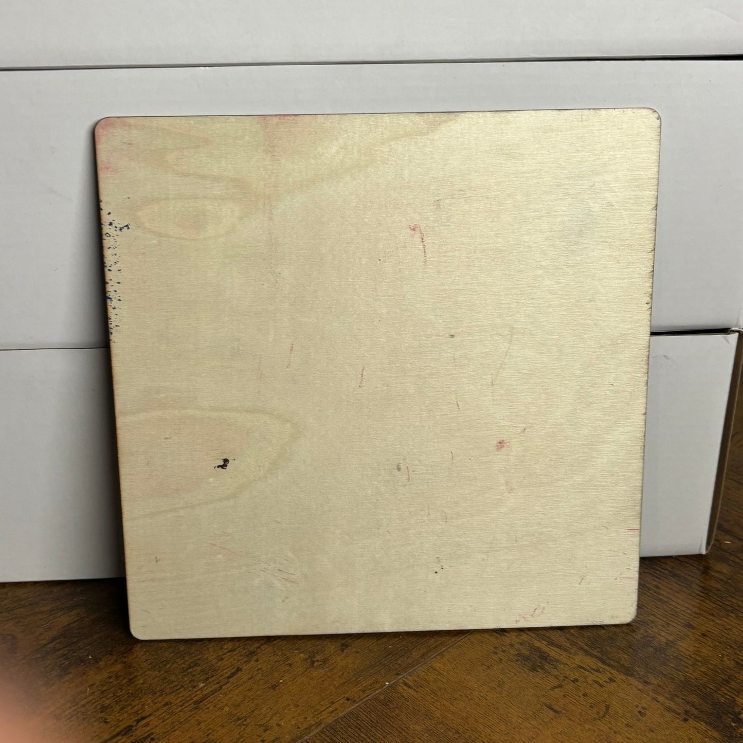 Yellow Red Chrome - Painted Thin Wooden Chess Board