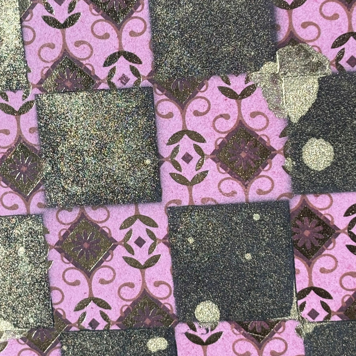 Classic Pink Pattern - Scrapbook Chess Board